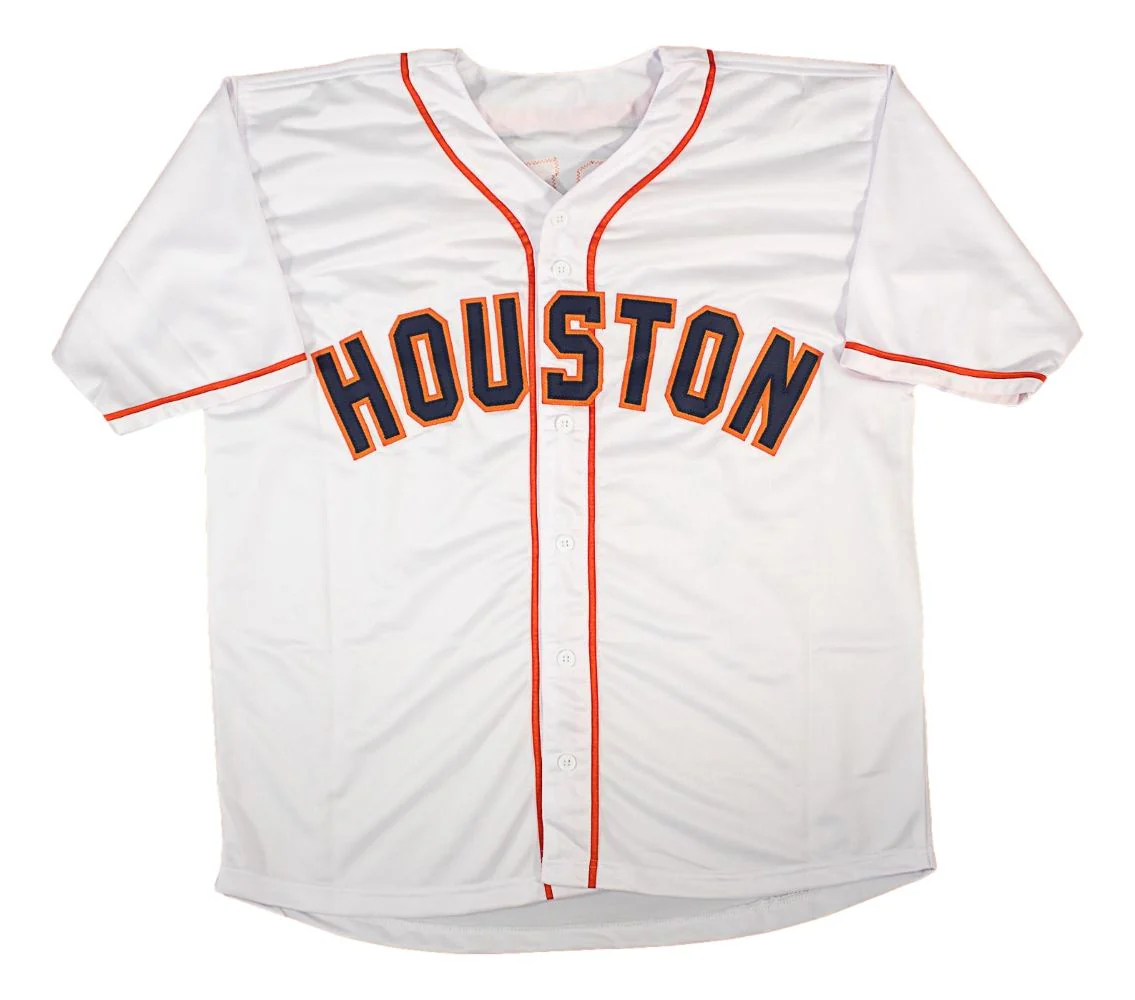 Carlos Correa Houston Signed White Baseball Jersey BAS - Image 3