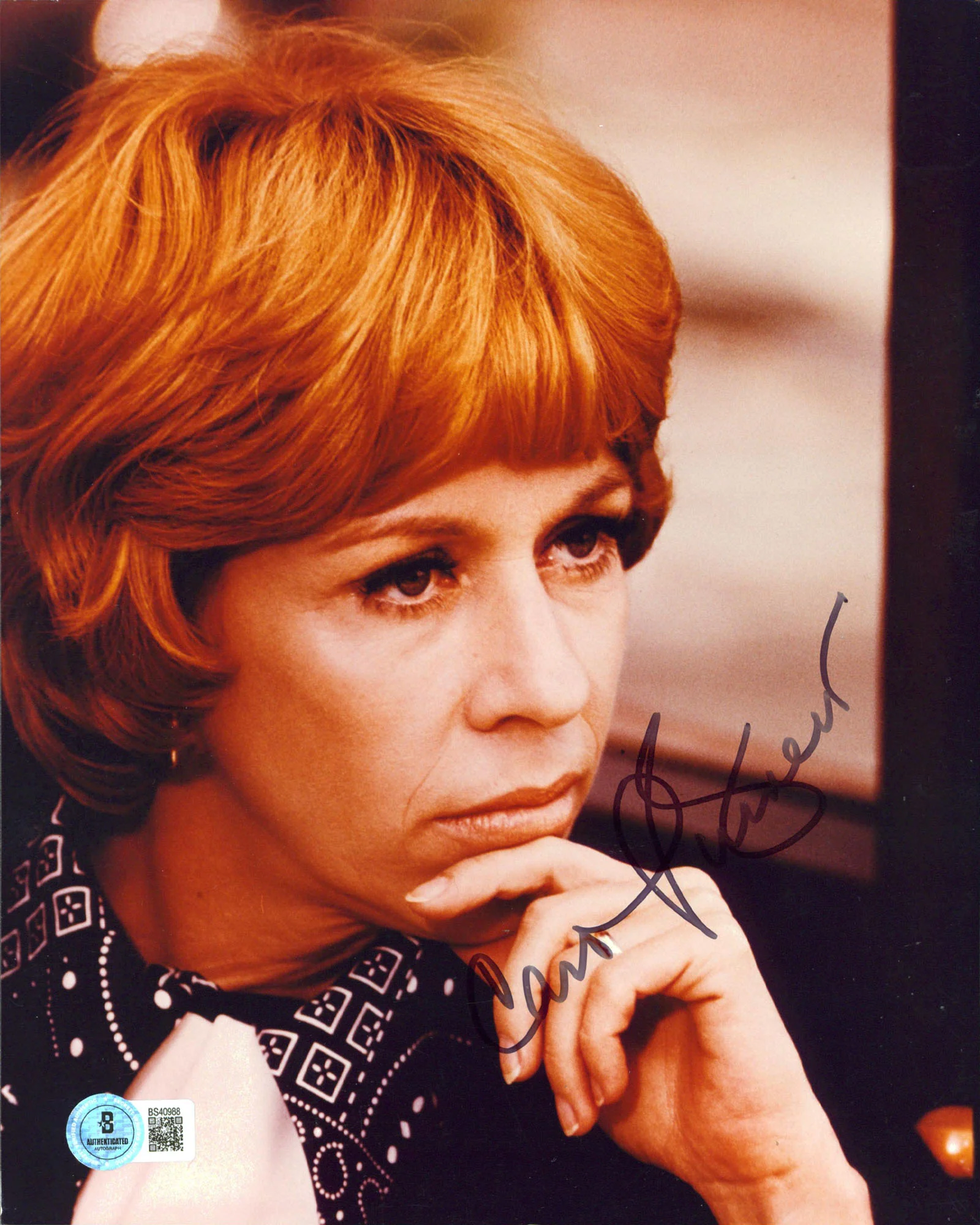 Carol Burnett The Carol Burnett Show Authentic Signed 8x10 Photo BAS #BS40988 - Image 2