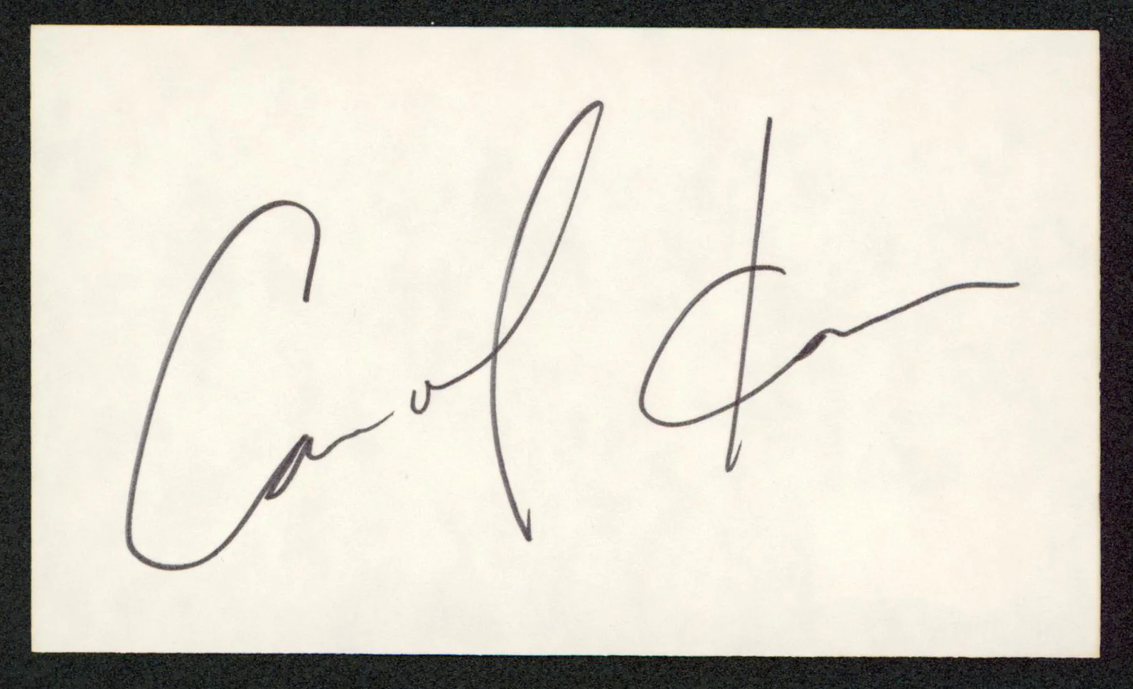 Carol Kane The Princess Bride Authentic Signed 3x5 Index Card BAS #BW35560 - Image 2