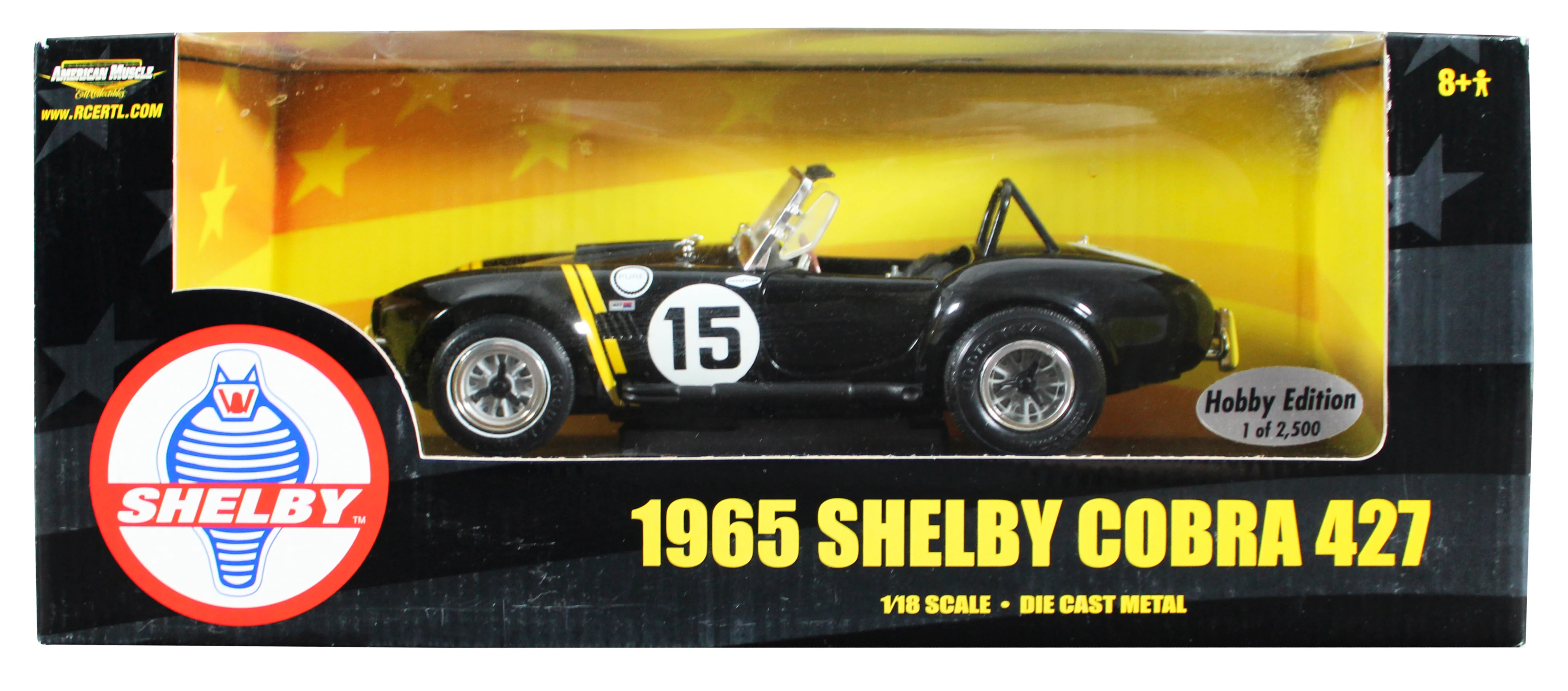 Carroll Shelby Signed 1965 Shelby Cobra 427 1:18 Scale Die Cast Car BAS #AE13792 - Image 10