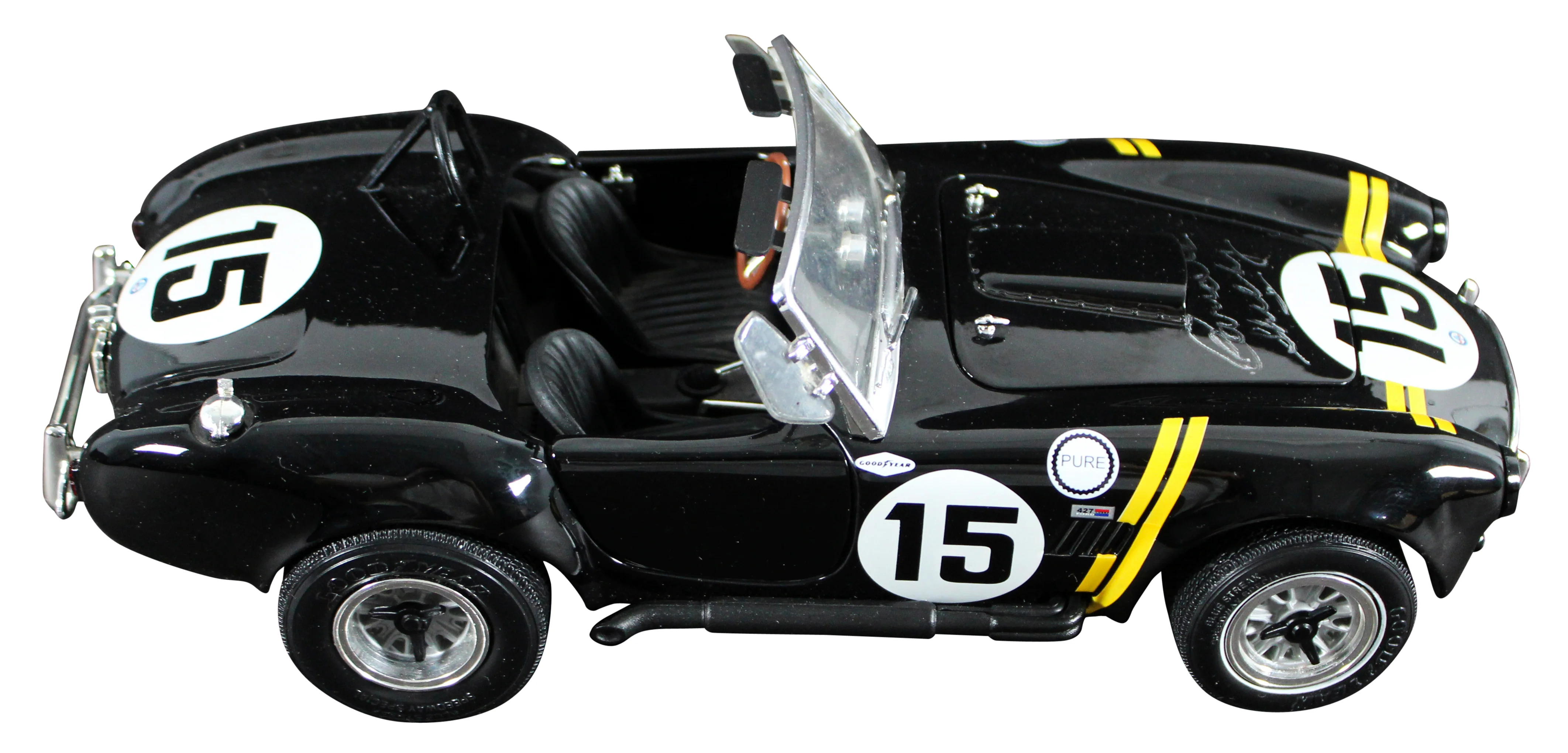Carroll Shelby Signed 1965 Shelby Cobra 427 1:18 Scale Die Cast Car BAS #AE13792 - Image 5