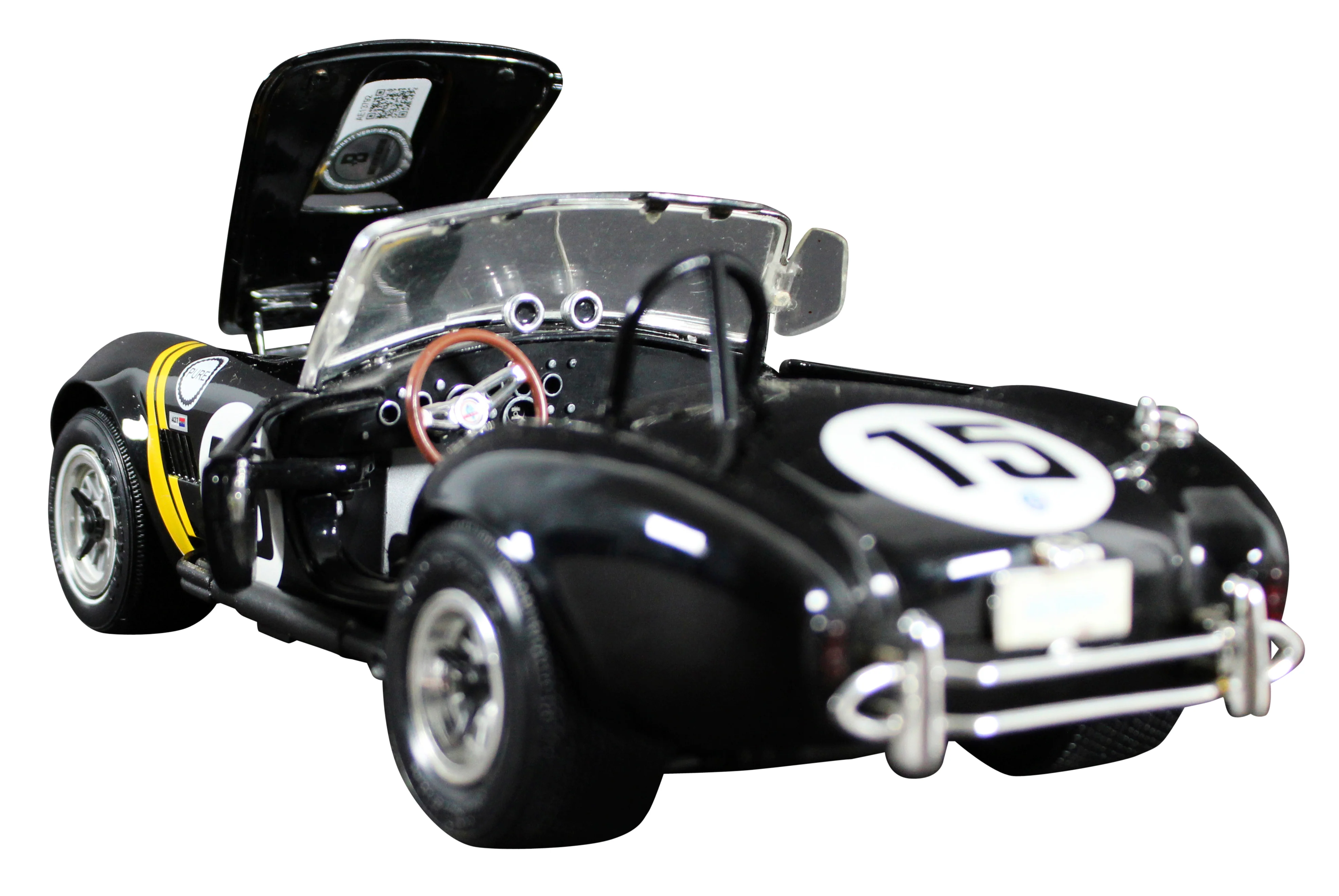 Carroll Shelby Signed 1965 Shelby Cobra 427 1:18 Scale Die Cast Car BAS #AE13792 - Image 8