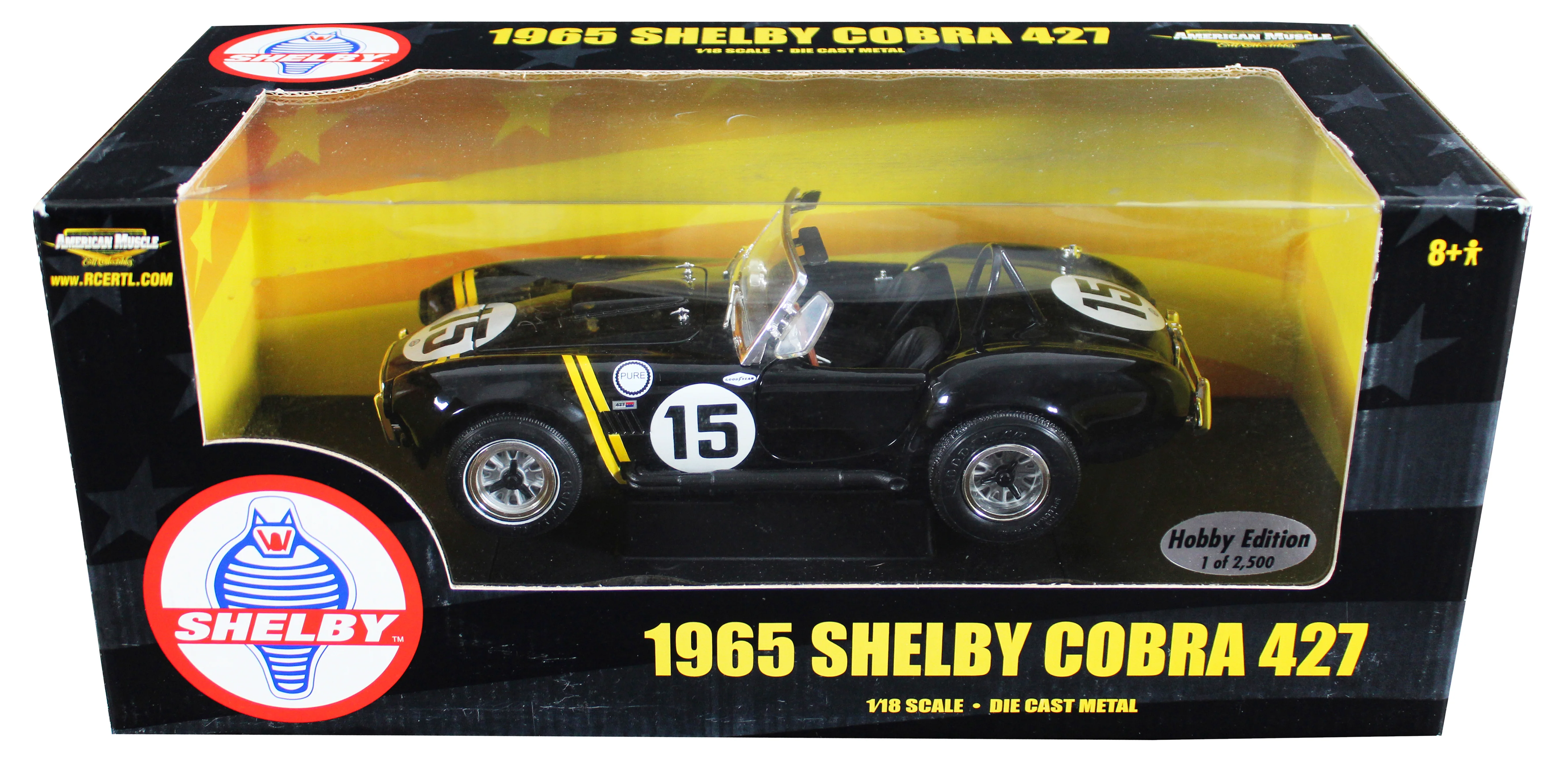 Carroll Shelby Signed 1965 Shelby Cobra 427 1:18 Scale Die Cast Car BAS #AE13792 - Image 9