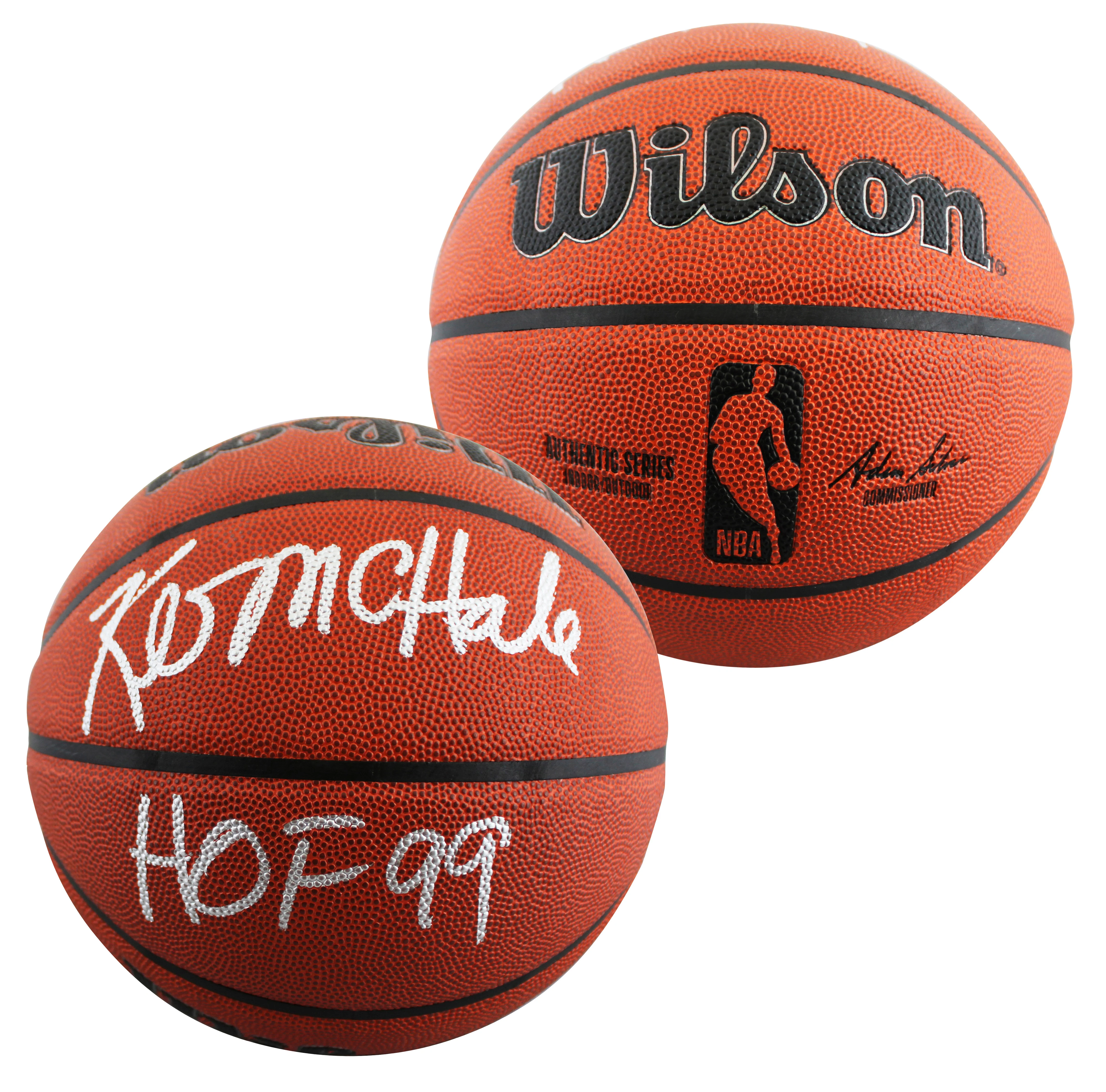 Celtics Kevin McHale "HOF 99" Signed Wilson Basketball W/ Case BAS Witnessed - Image 3