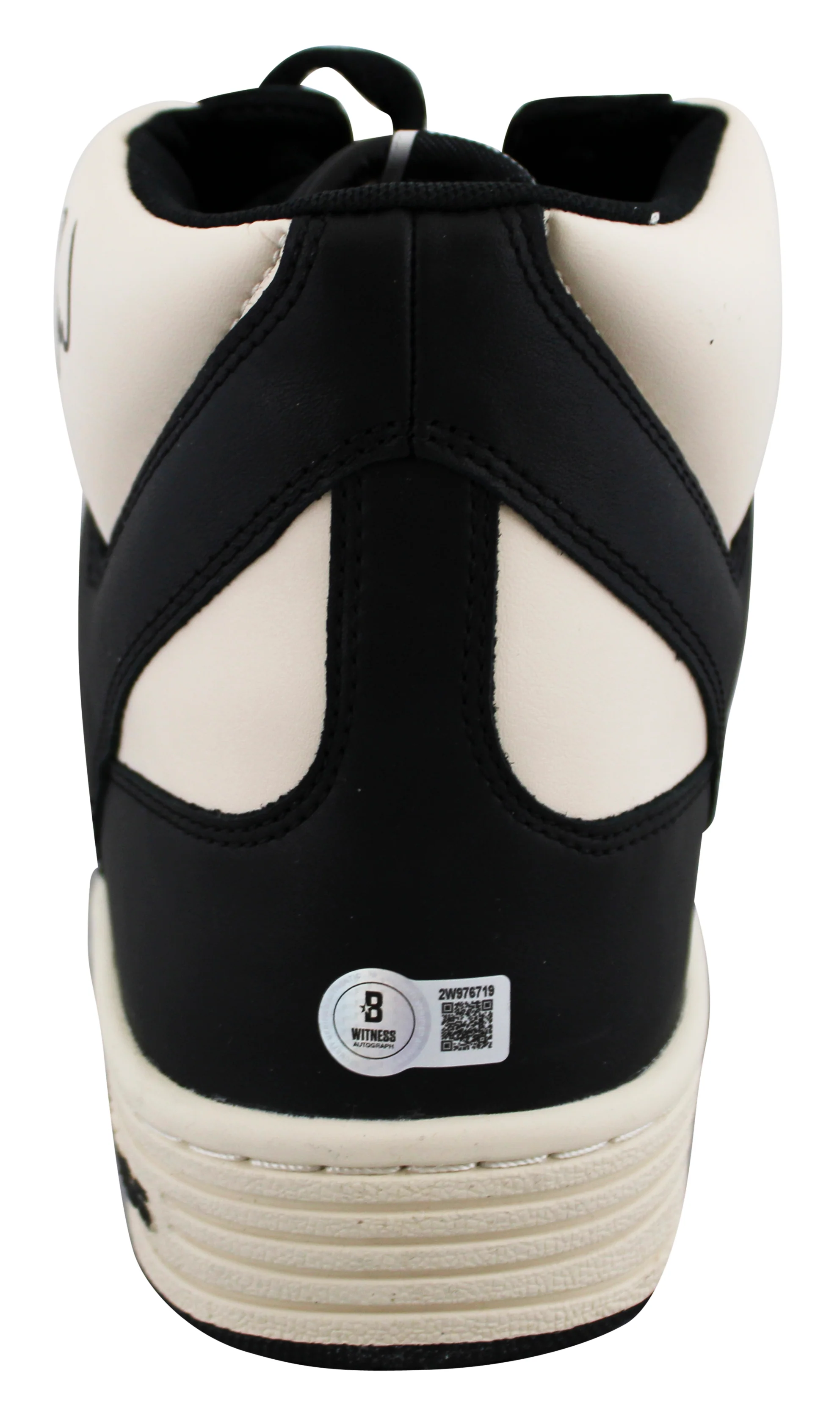 Celtics Larry Bird Signed Left Black & White Converse Weapon Shoe BAS Witnessed - Image 7