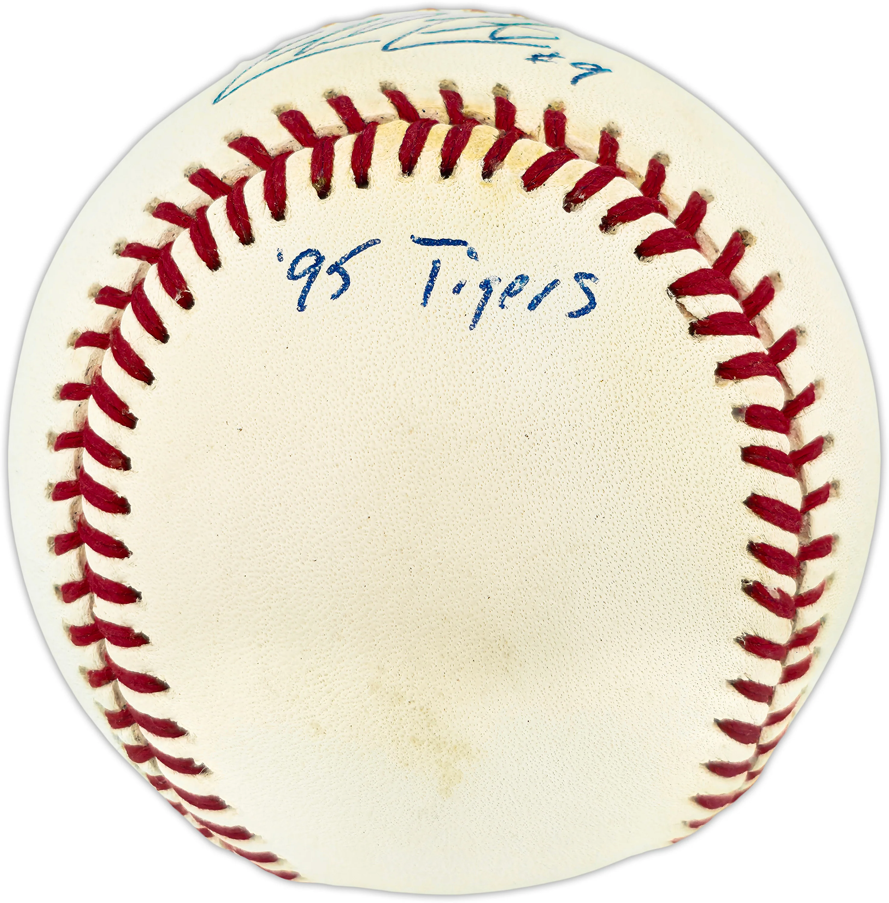 Chad Curtis Autographed Official AL Baseball Detroit Tigers "95 Tigers" Beckett BAS QR #BU87217 - Image 2