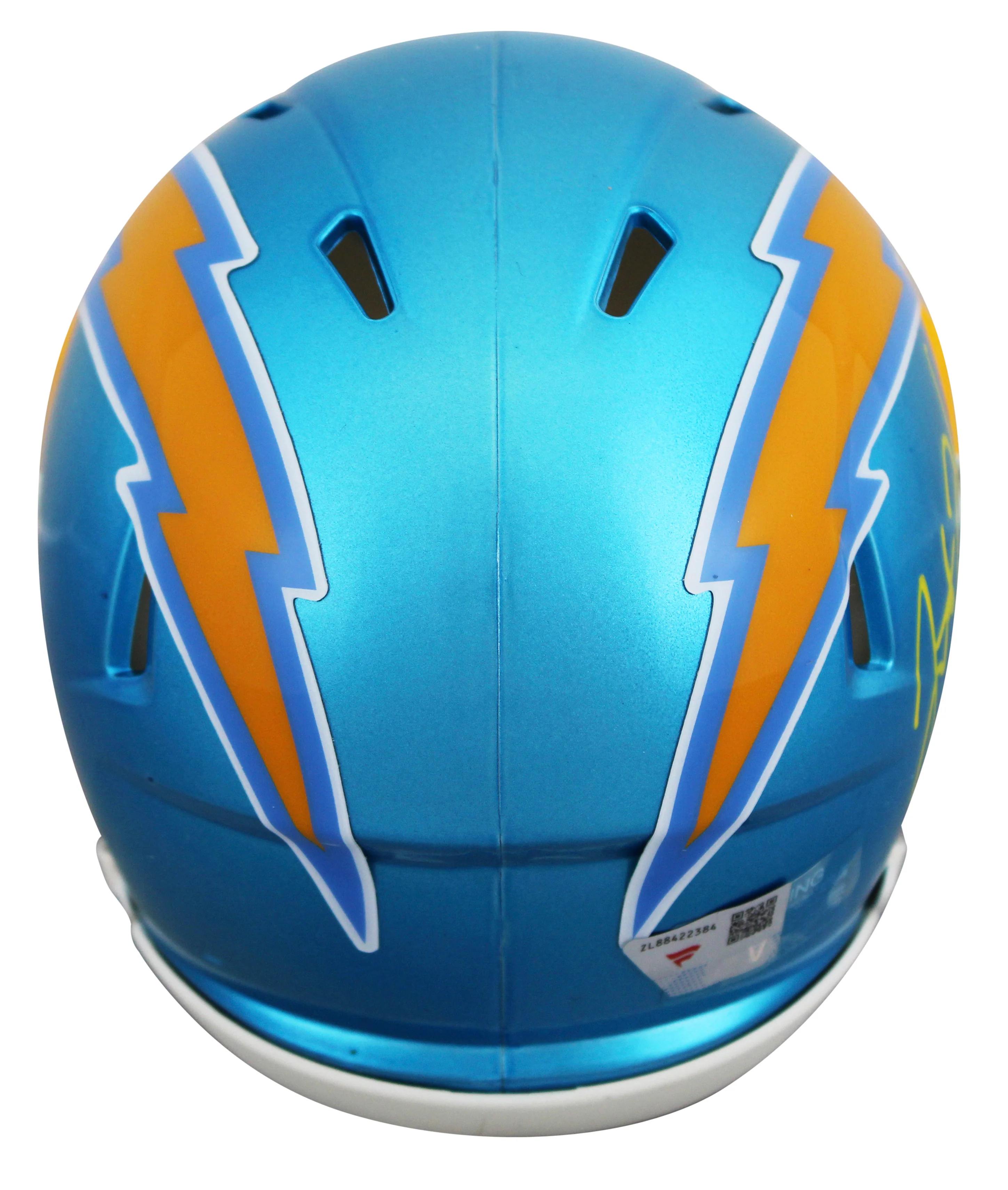 Chargers Justin Herbert Authentic Signed Flash Speed Mini Helmet Fanatics - Image 3
