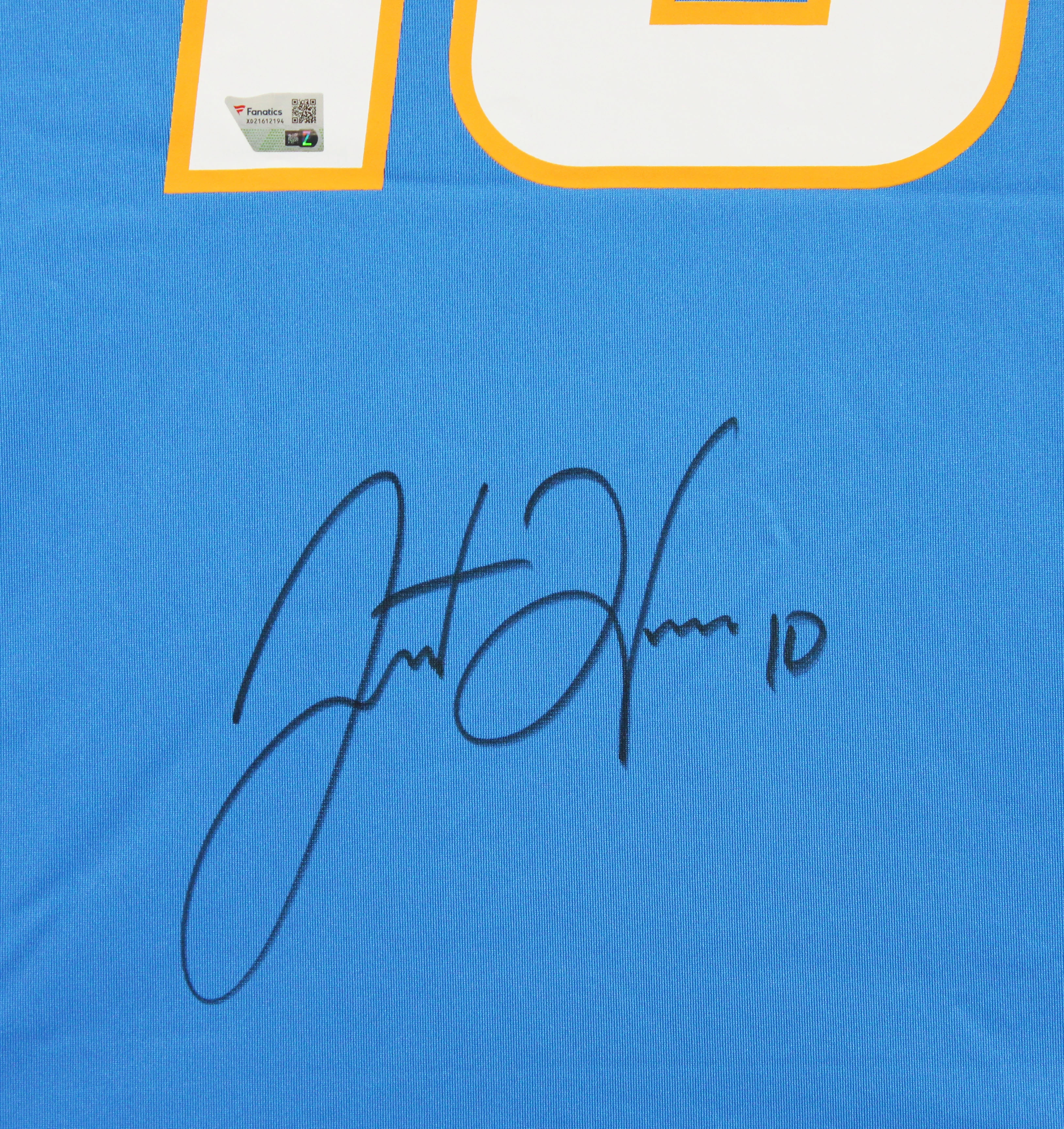 Chargers Justin Herbert Authentic Signed Powder Blue Nike Game Jersey Fanatics - Image 2