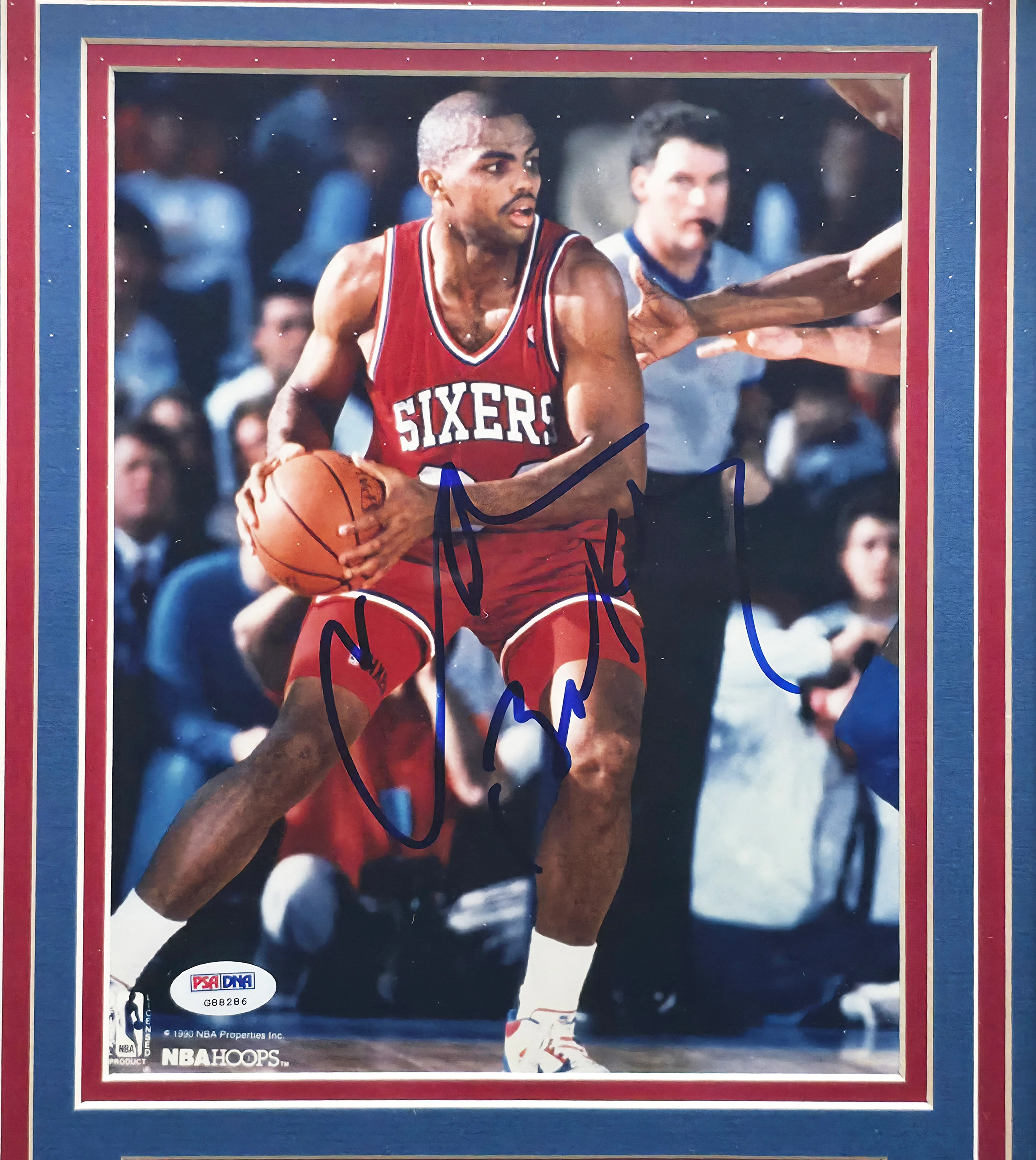 Charles Barkley Autographed Framed 8x10 Photo Philadelphia 76ers PSA/DNA #G88286 - Image 2
