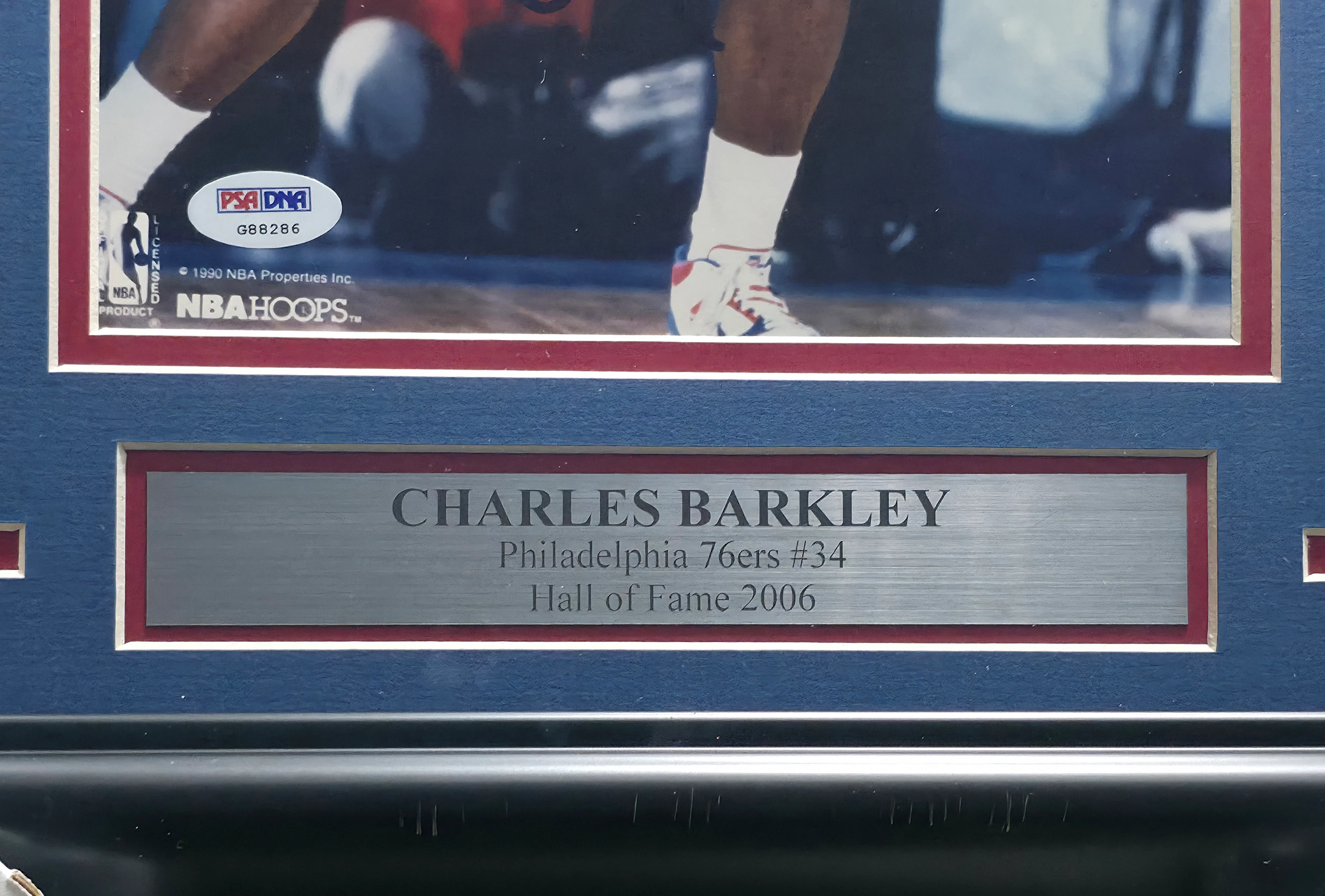Charles Barkley Autographed Framed 8x10 Photo Philadelphia 76ers PSA/DNA #G88286 - Image 4