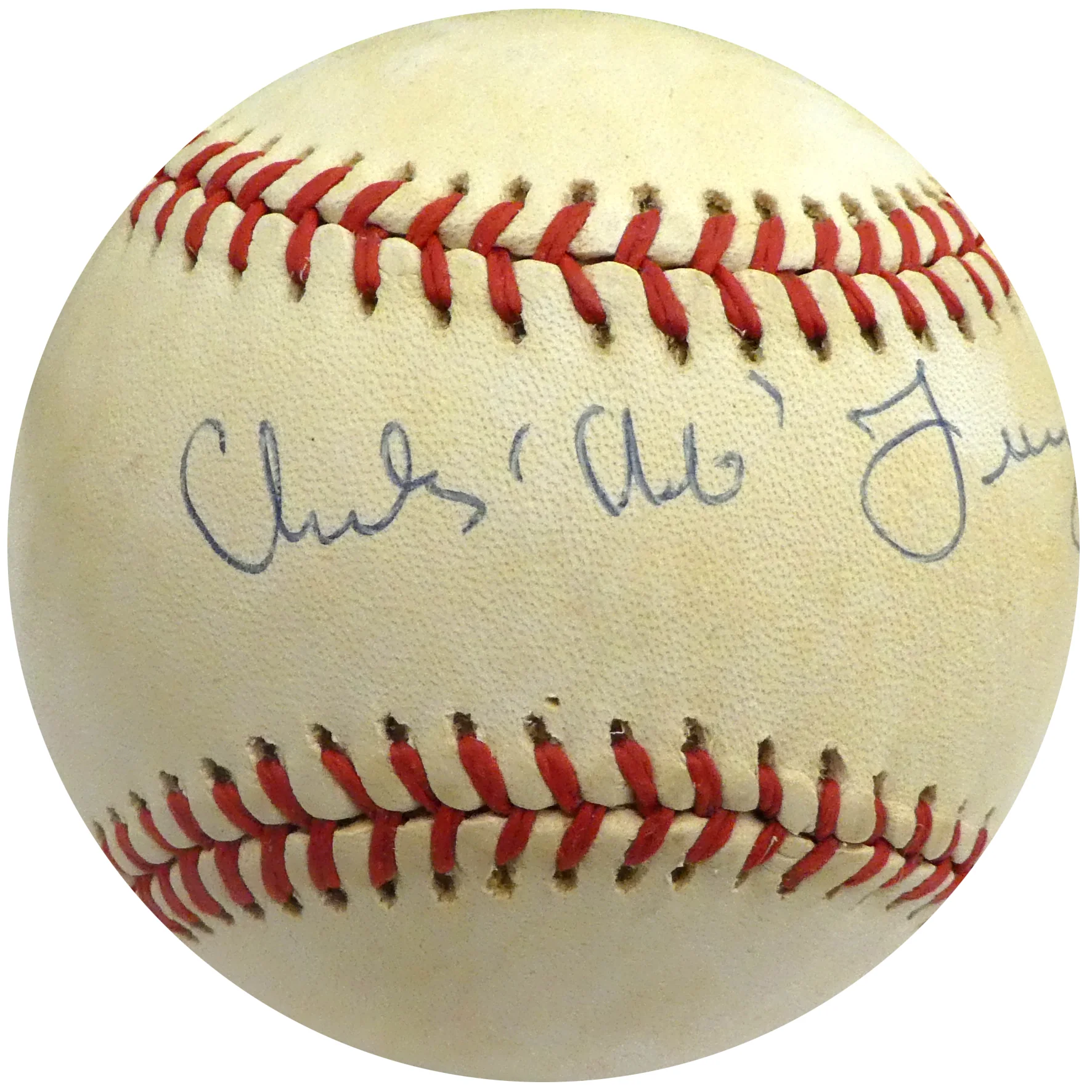 Charles "Chub" Feeney Autographed Official NL Feeney Baseball NL President Beckett BAS #S75357 - Image 2