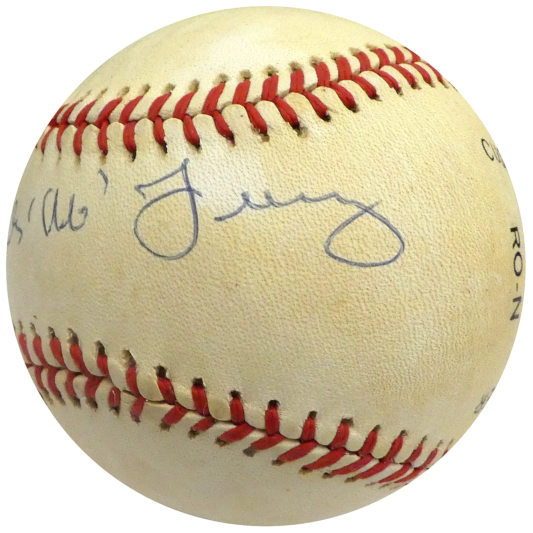 Charles "Chub" Feeney Autographed Official NL Feeney Baseball NL President Beckett BAS #S75357 - Image 3