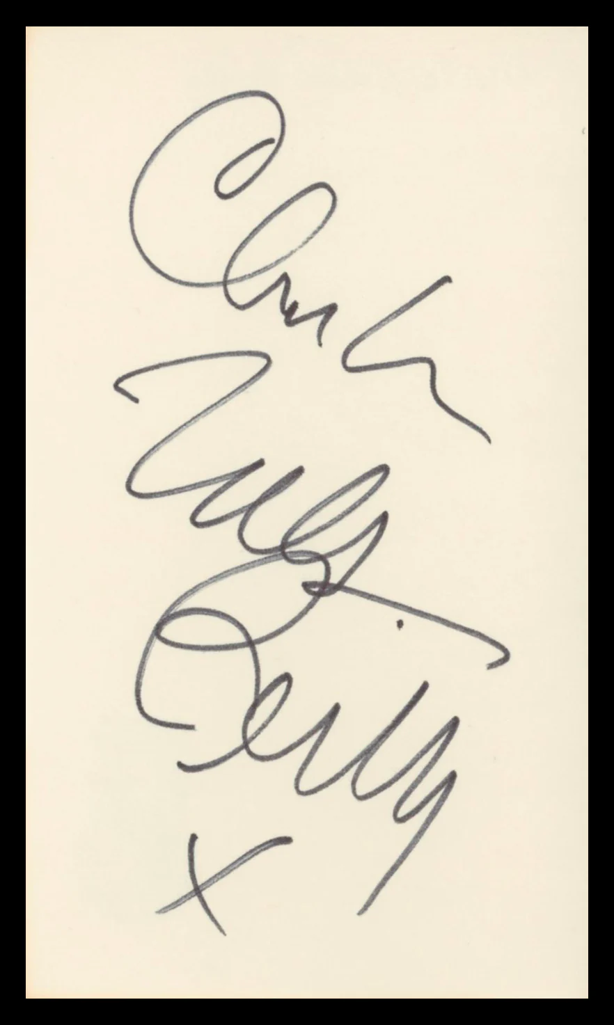 Charles Nelson Reilly Match Game Authentic Signed 3x5 Index Card BAS #BV02145 - Image 2