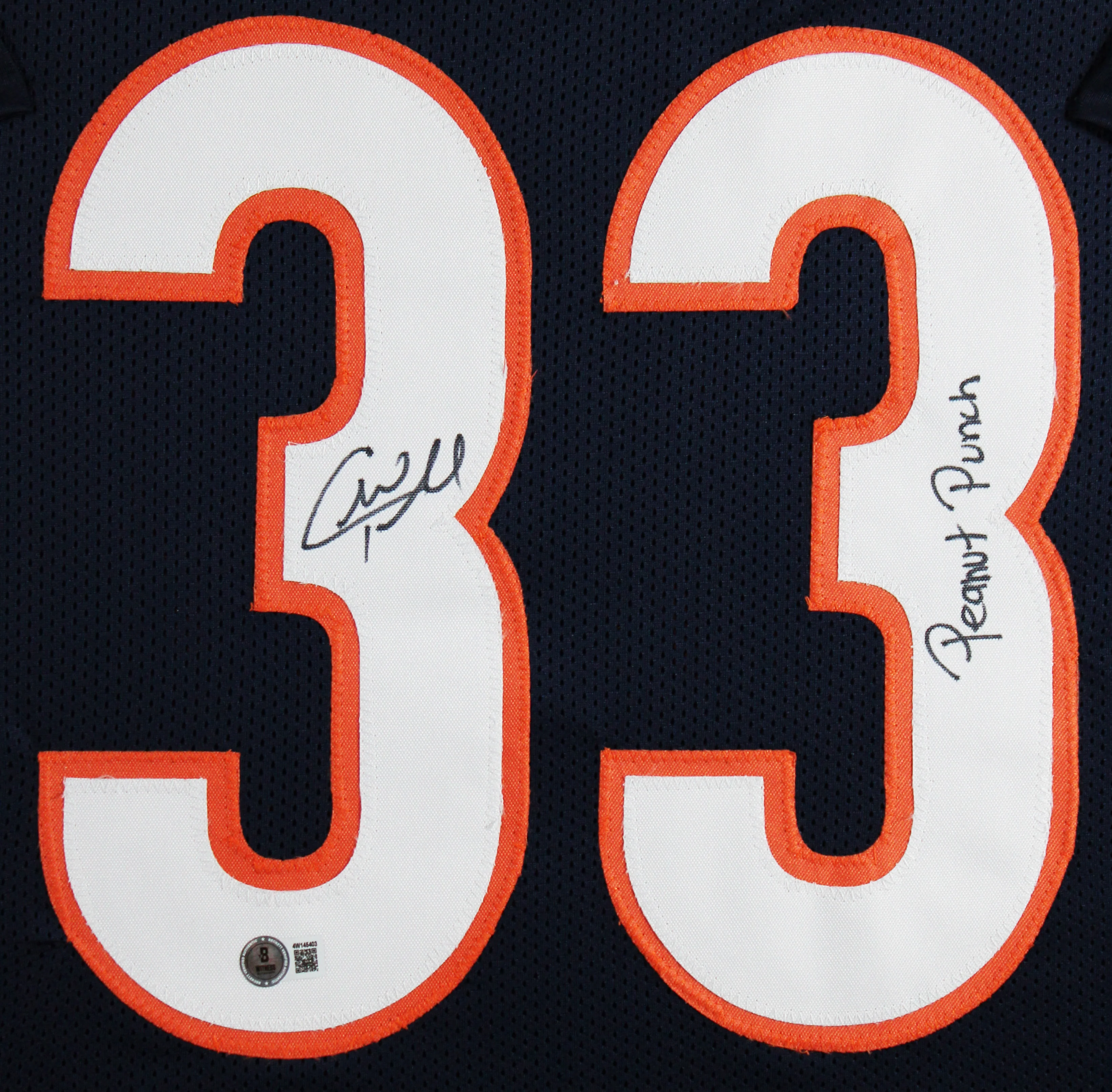 Charles Tillman "Peanut Punch" Signed Navy Pro Style Framed Jersey BAS Witnessed - Image 3