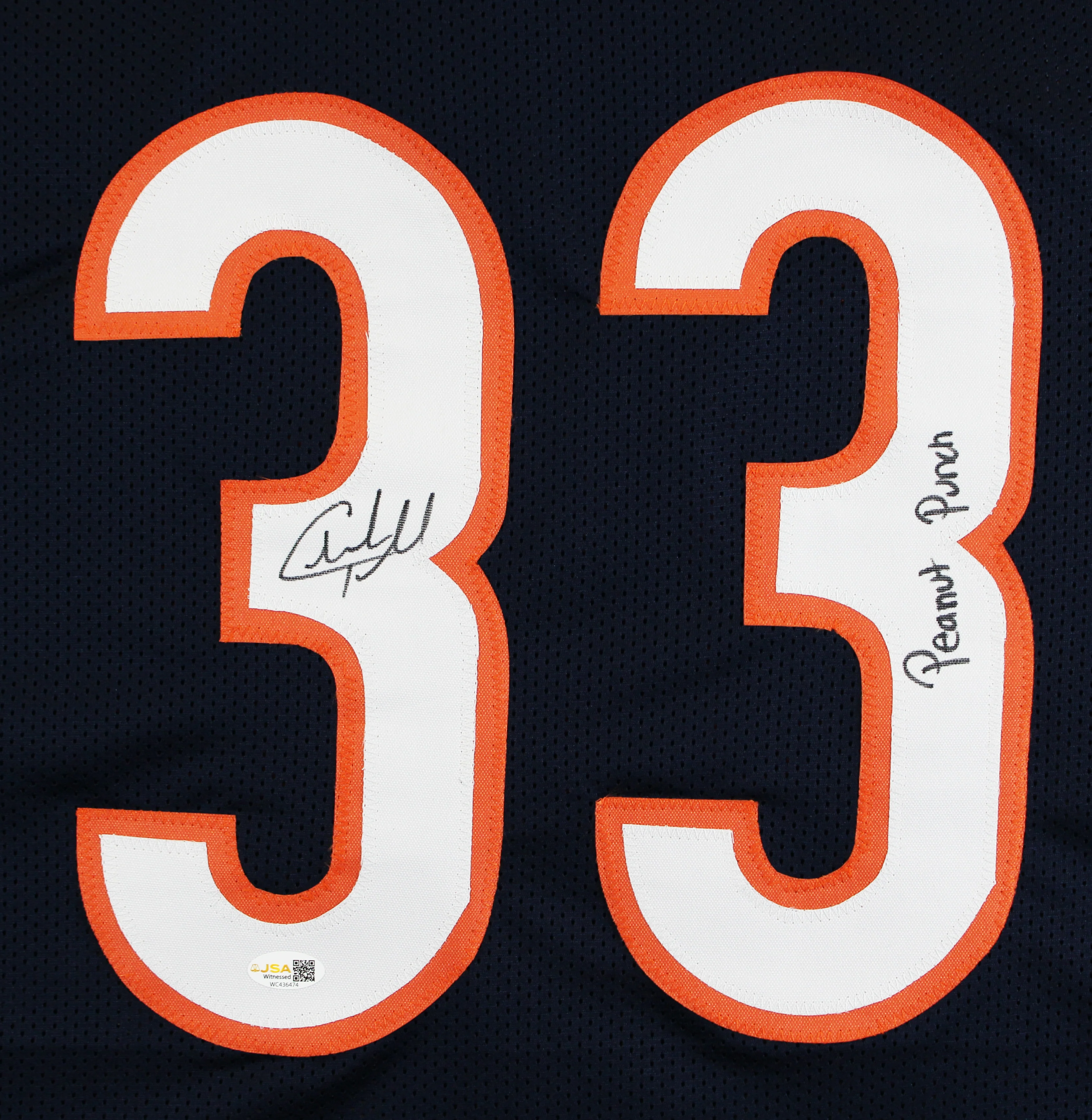 Charles Tillman "Peanut Punch" Signed Navy Pro Style Jersey JSA Witness - Image 3