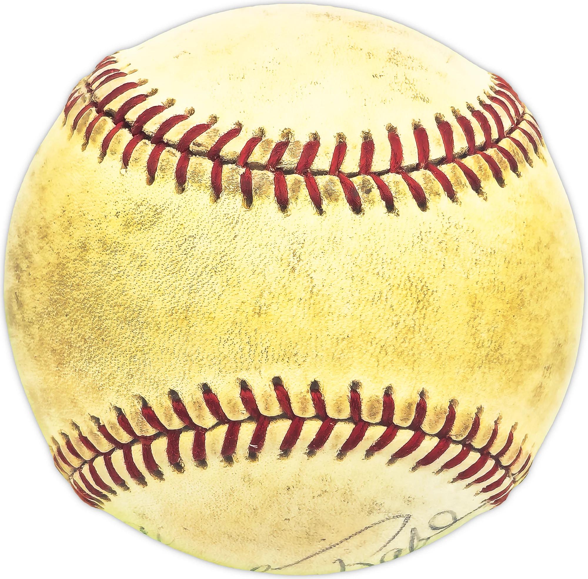 Charley Rabe Autographed Official NL Baseball Cincinnati Reds Beckett BAS QR #BM25902 - Image 3