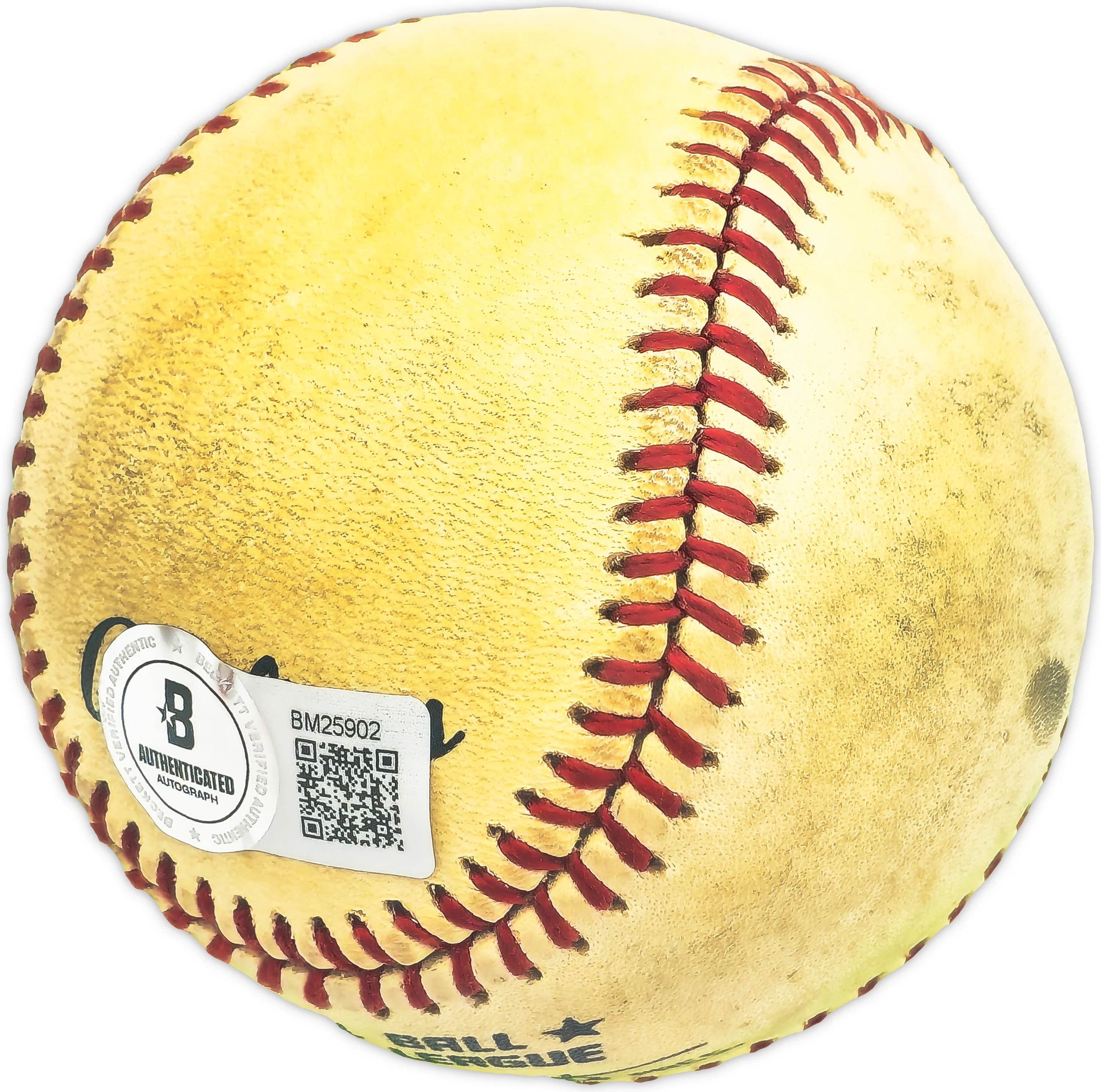 Charley Rabe Autographed Official NL Baseball Cincinnati Reds Beckett BAS QR #BM25902 - Image 4