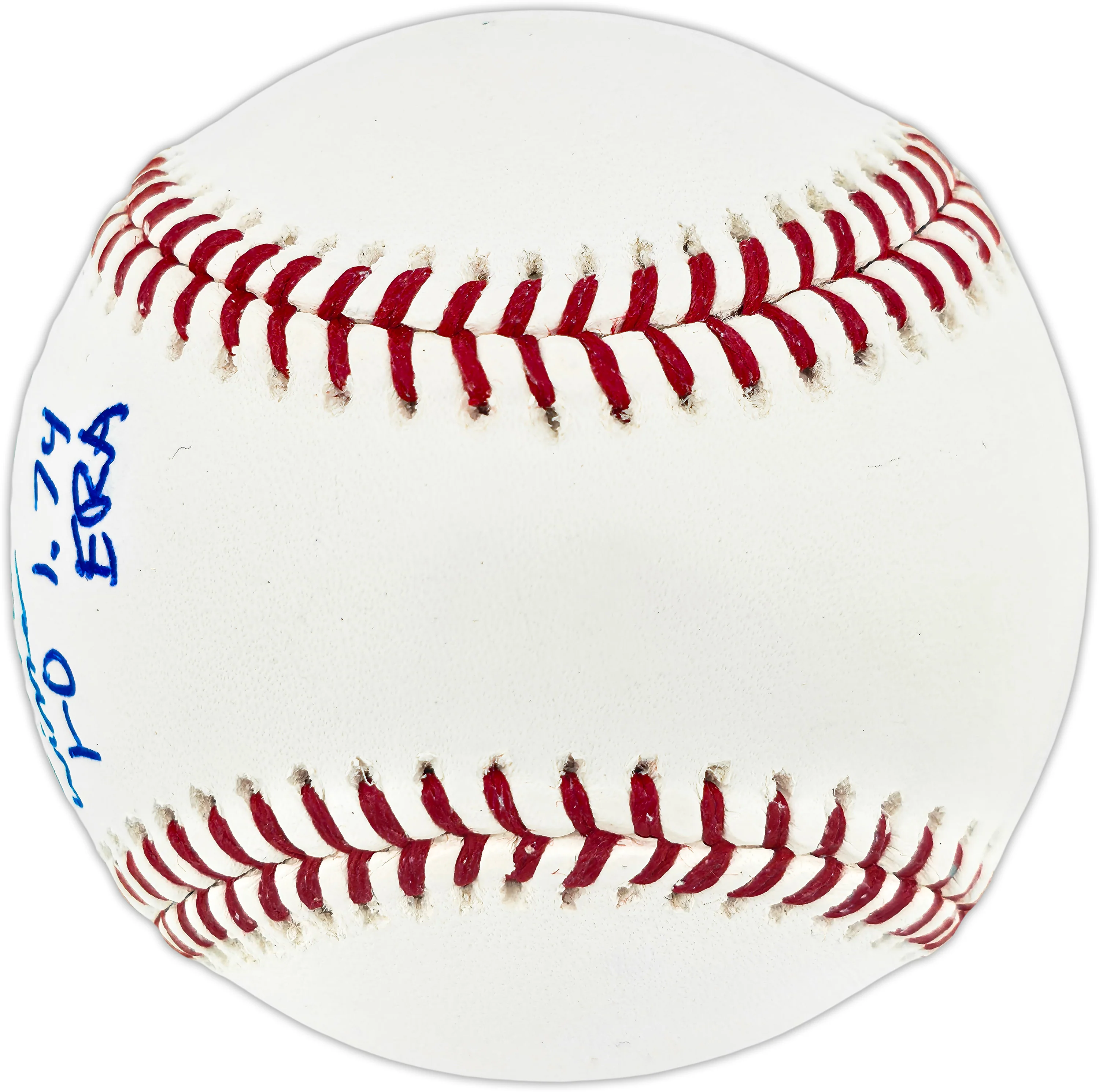 Charlie Morton Autographed Official 2017 World Series Logo Baseball Houston Astros "2017 WS GM 7 Winner 1-0 1.74 ERA" (Smudged) JSA #WIT163039 - Image 3