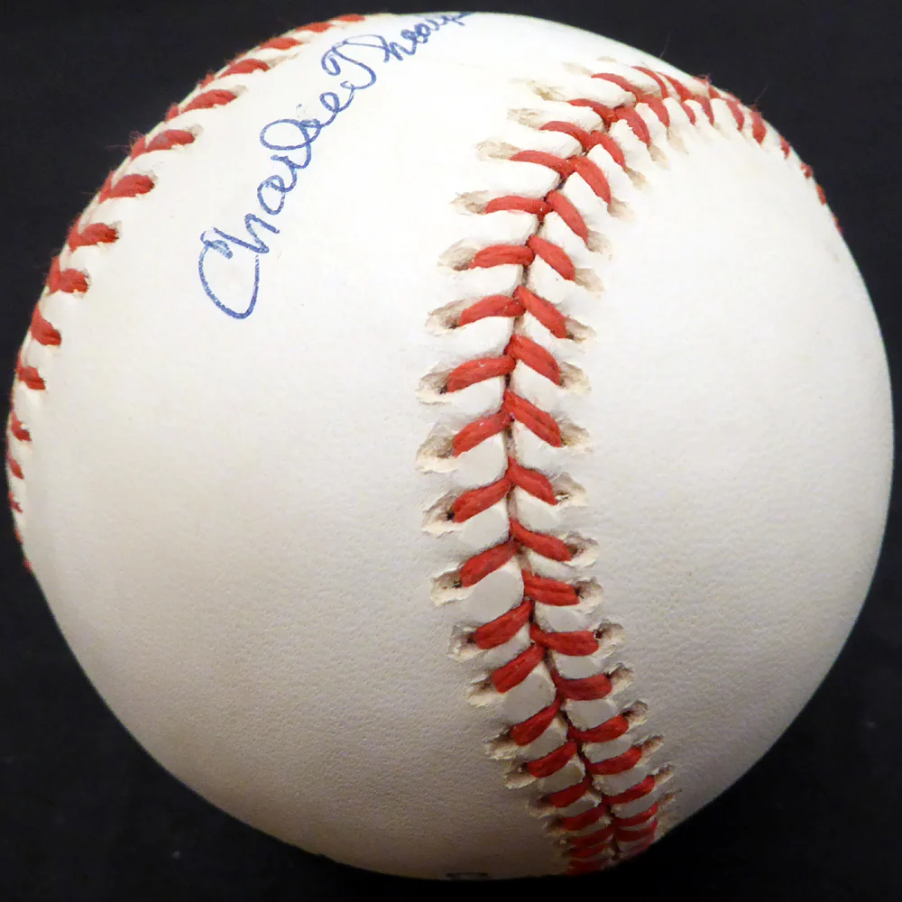 Charlie Thompson Autographed Official NL Baseball Brooklyn Dodgers Beckett BAS #E48556 - Image 4