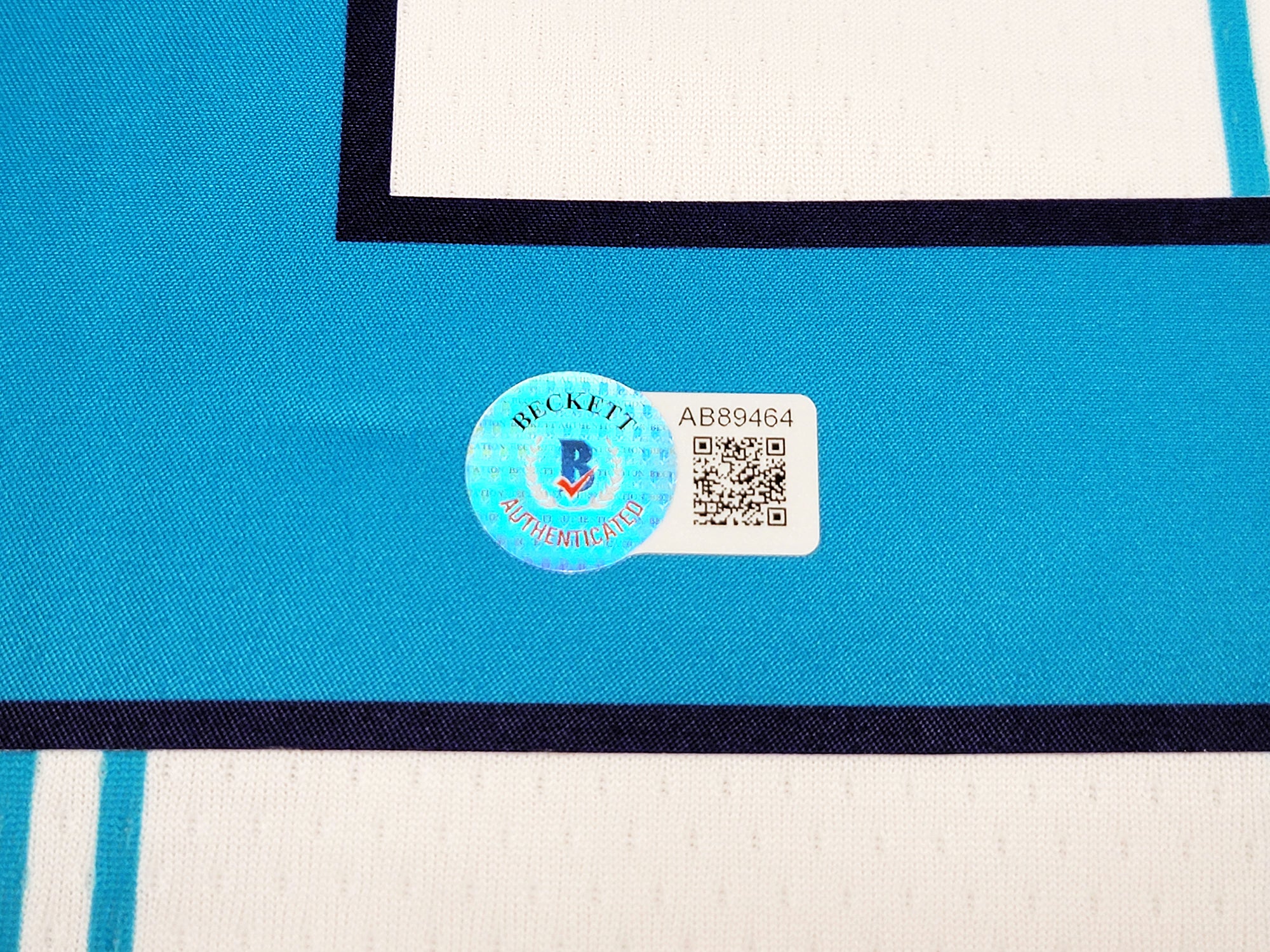 Charlotte Hornets LaMelo Ball Autographed White Nike Swingman Jersey Size L Beckett BAS QR Stock #209486 - Image 5