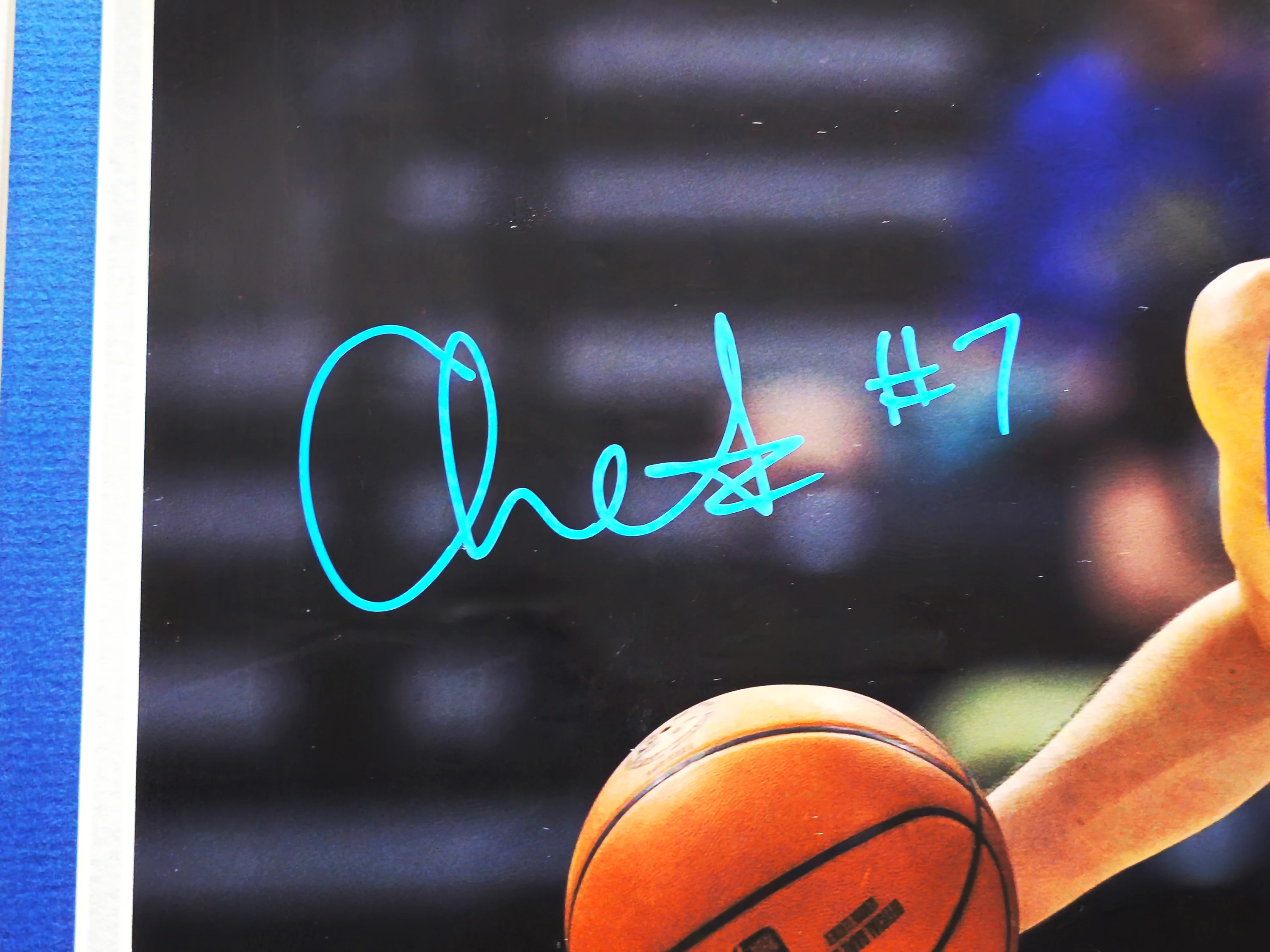 Chet Holmgren Autographed Framed 16x20 Photo Oklahoma City Thunder Beckett BAS Witness #1W125997 - Image 3