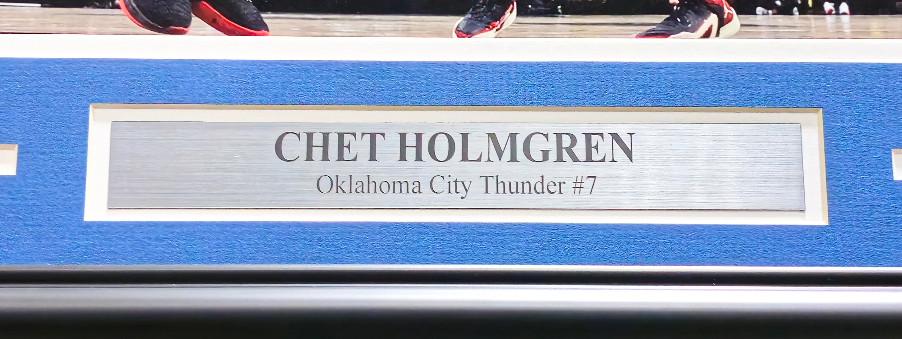 Chet Holmgren Autographed Framed 16x20 Photo Oklahoma City Thunder Beckett BAS Witness #1W125998 - Image 5
