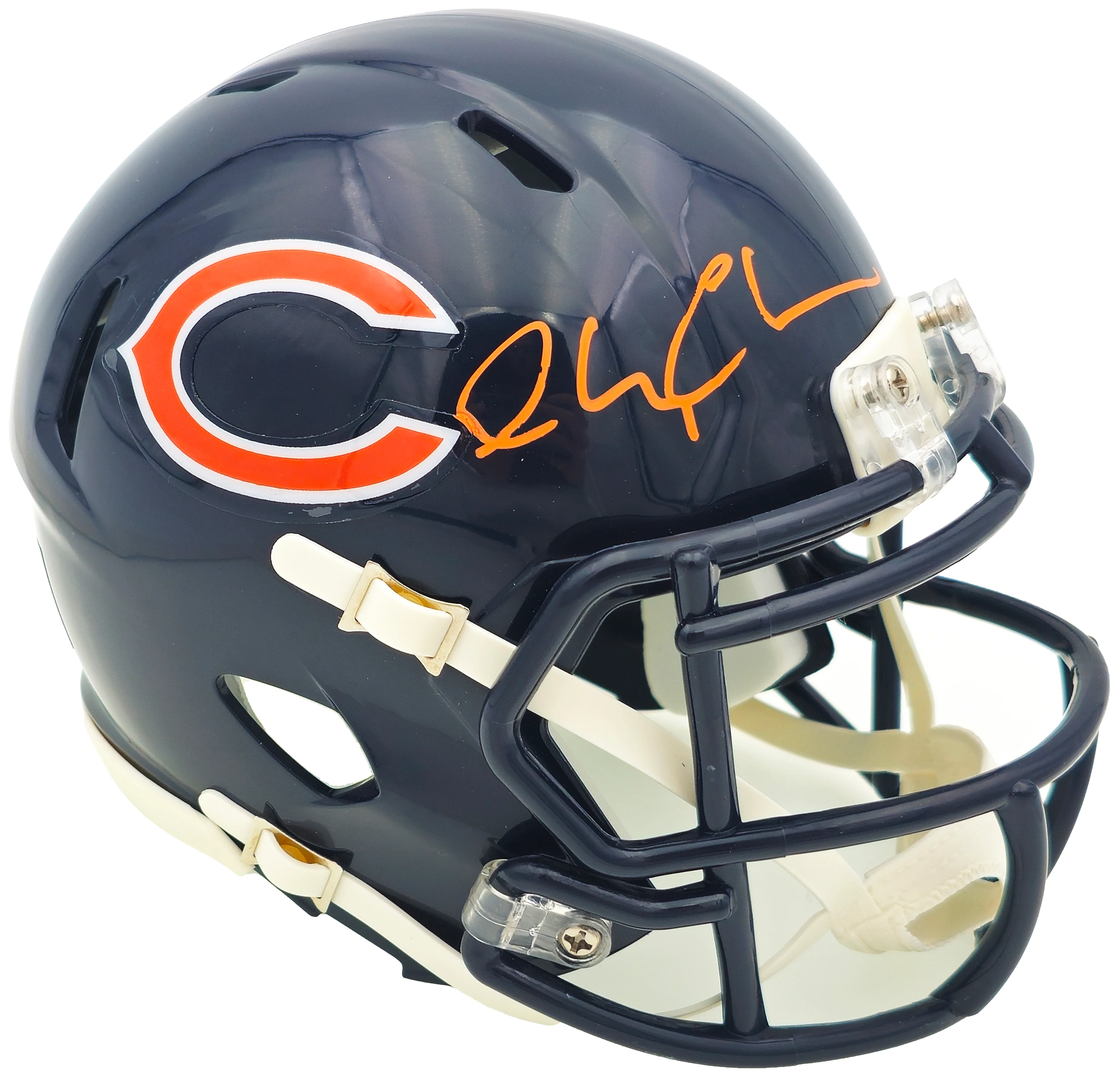 Chevy Chase Autographed Chicago Bears Blue Speed Mini Helmet Christmas Vacation Logo Beckett BAS Witness Stock #232843