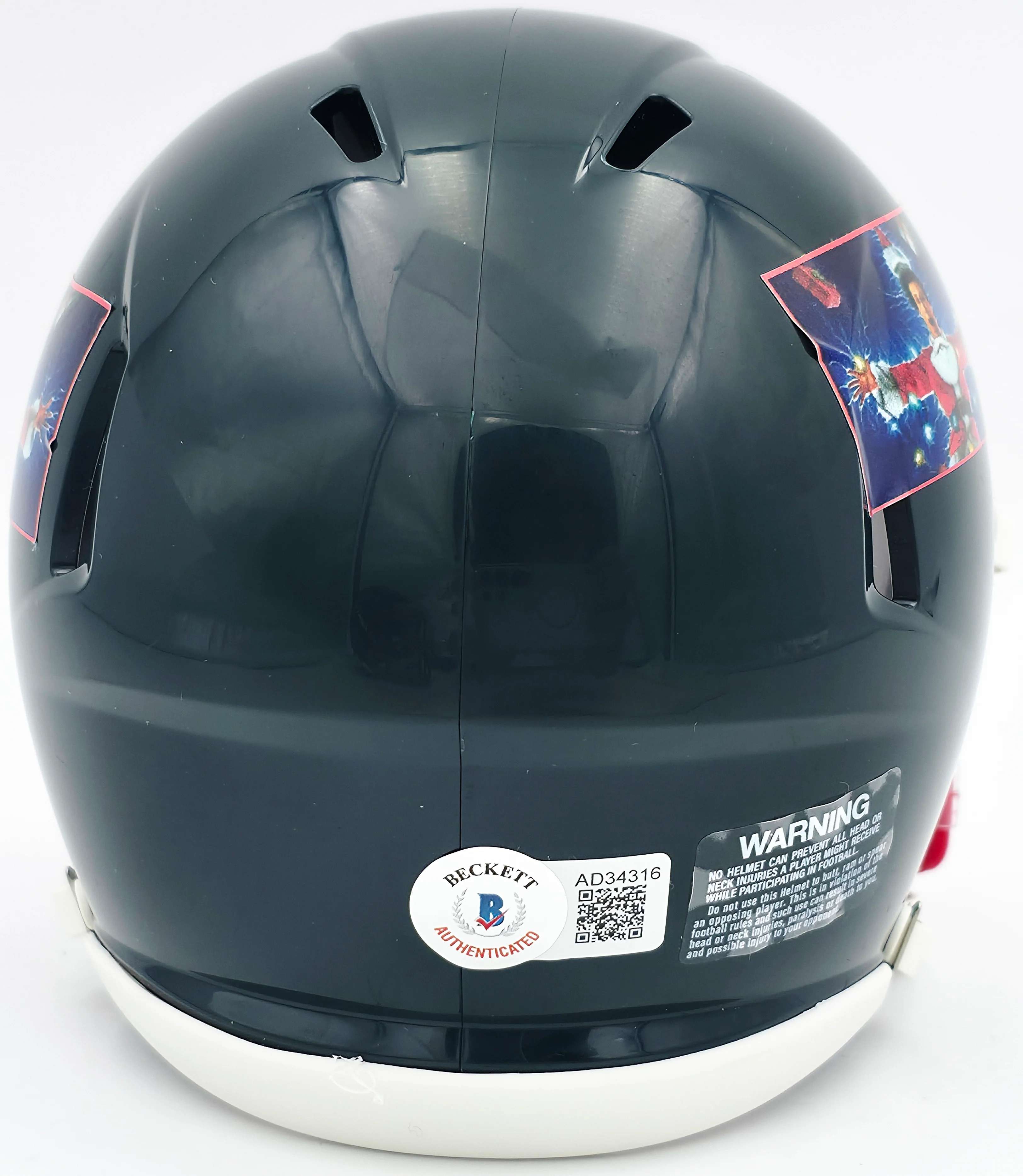 Chevy Chase Autographed Christmas Vacation Black Speed Mini Helmet Beckett BAS QR #AD34316 - Image 4