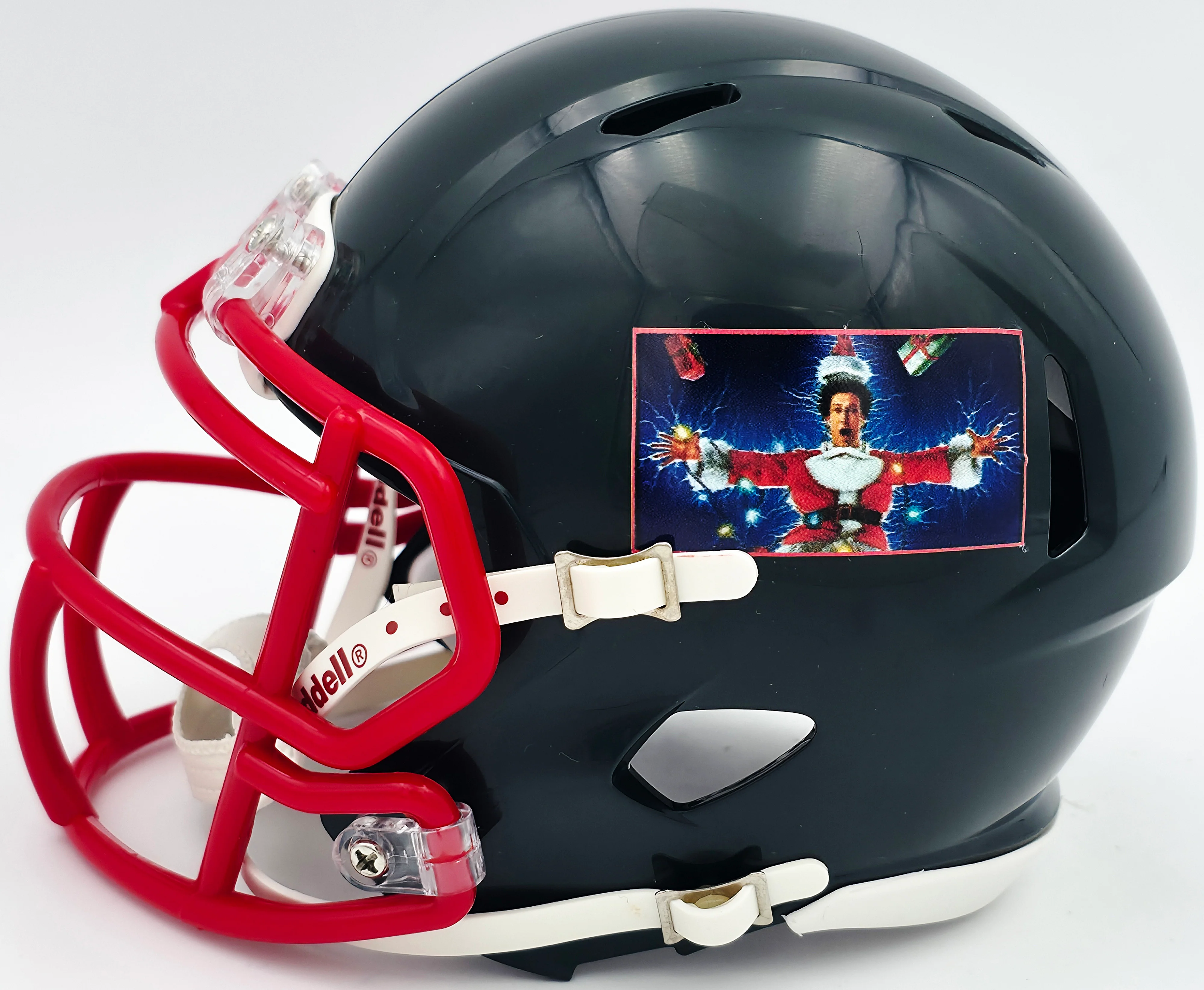 Chevy Chase Autographed Christmas Vacation Black Speed Mini Helmet Beckett BAS QR #AD34316 - Image 5