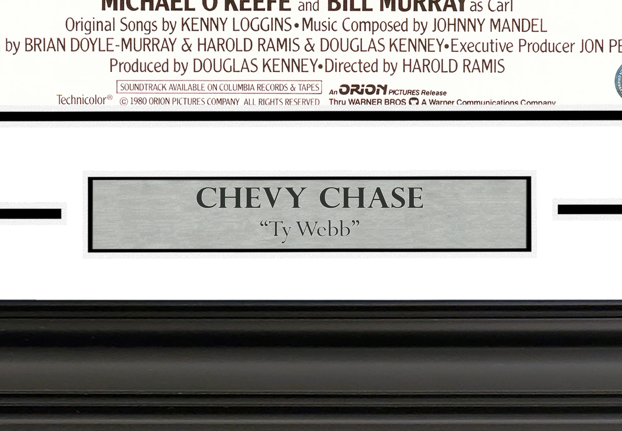 Chevy Chase Autographed Framed 11x17 Caddyshack Movie Poster Beckett BAS QR Stock #256657 - Image 5