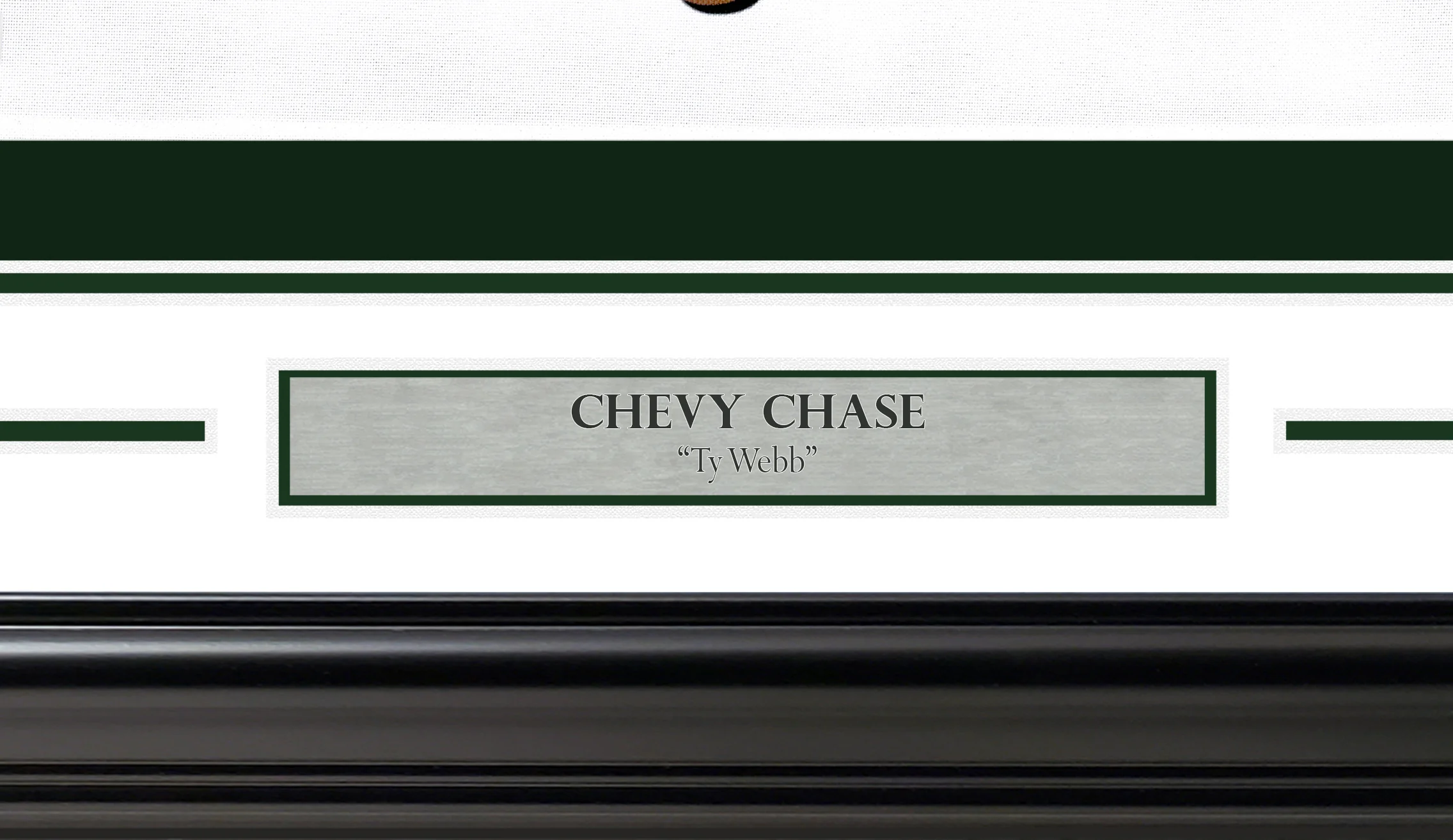 Chevy Chase Autographed Framed White Caddyshack Golf Pin Flag Beckett BAS Witness Stock #256694 - Image 5