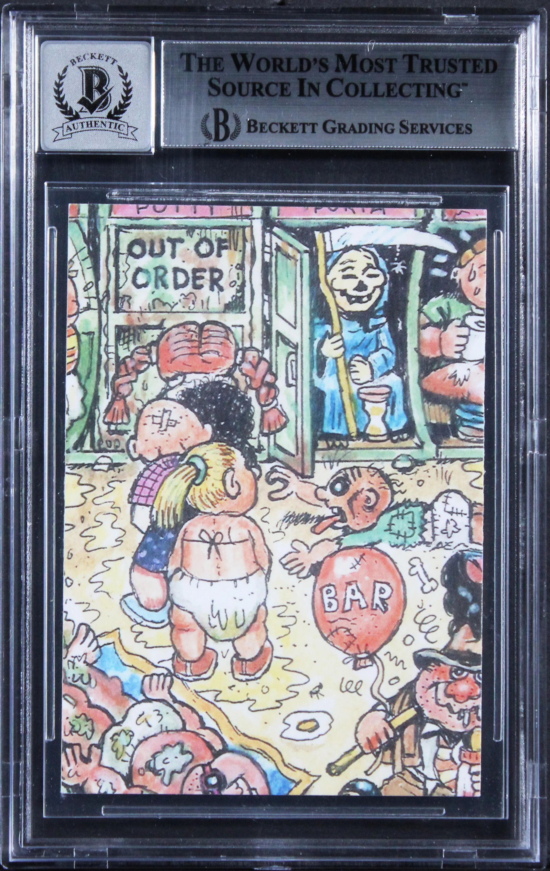 Chevy Chase Signed 2023 Topps Garbage Pail Kids #42B Card Auto 10! BAS Slabbed 2 - Image 3
