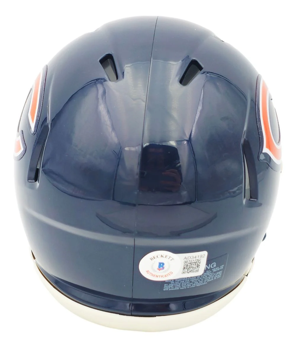 Chevy Chase Signed Chicago Bears Mini Speed Helmet BAS - Image 2
