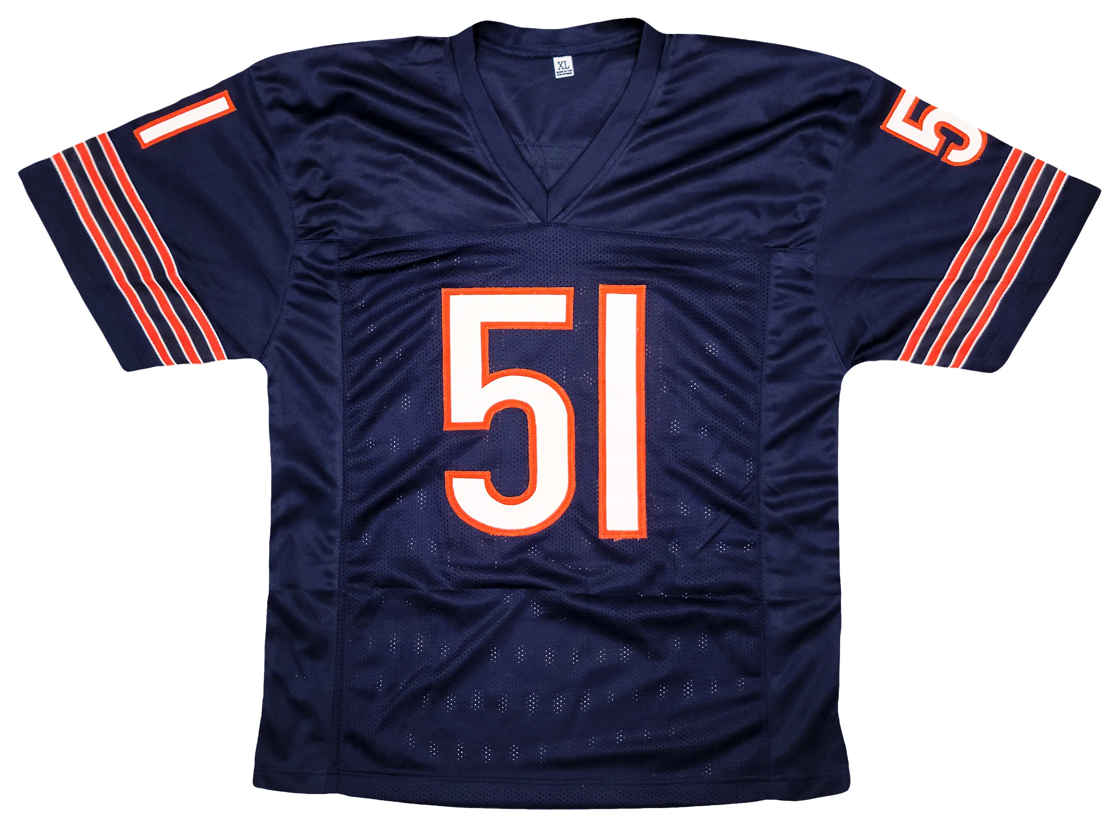 Chicago Bears Dick Butkus Autographed Blue Jersey Beckett BAS Stock #210523 - Image 5