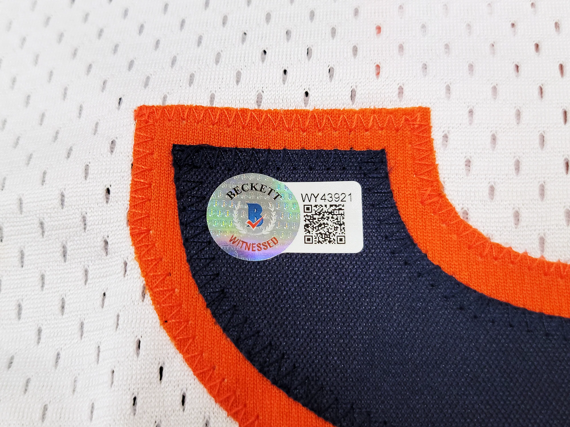 Chicago Bears Dick Butkus Autographed White Jersey Beckett BAS Witness Stock #210525 - Image 5