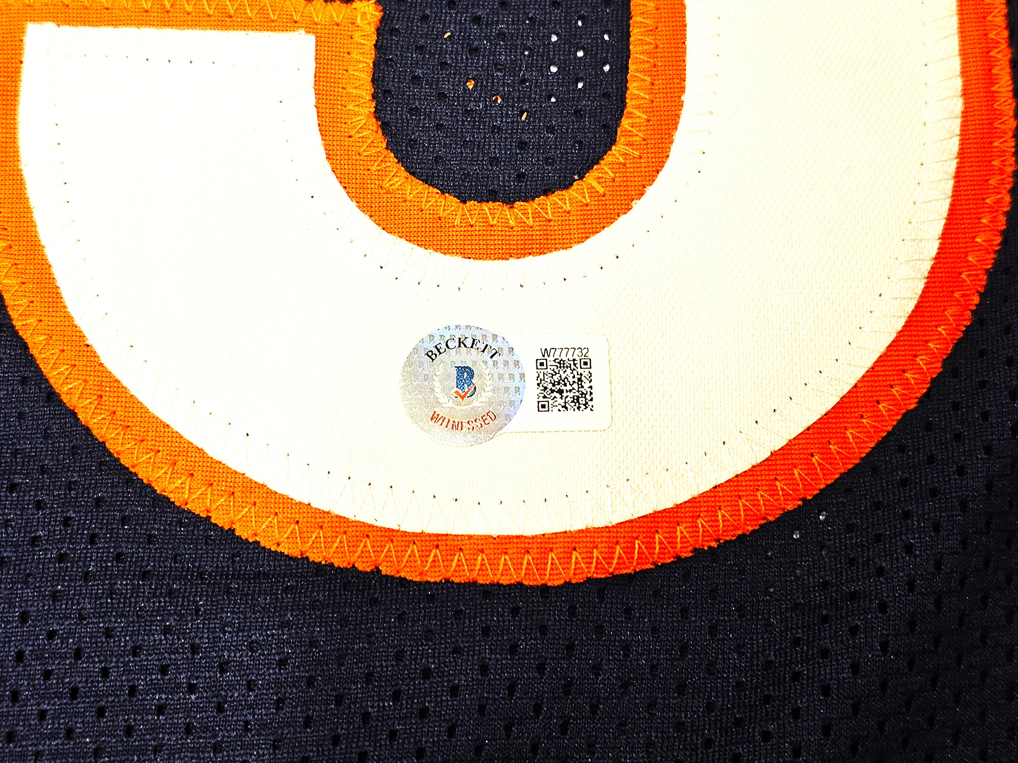Chicago Bears Richard Dent Autographed Navy Blue Jersey "HOF 11" Beckett BAS Witness Stock #221054 - Image 5