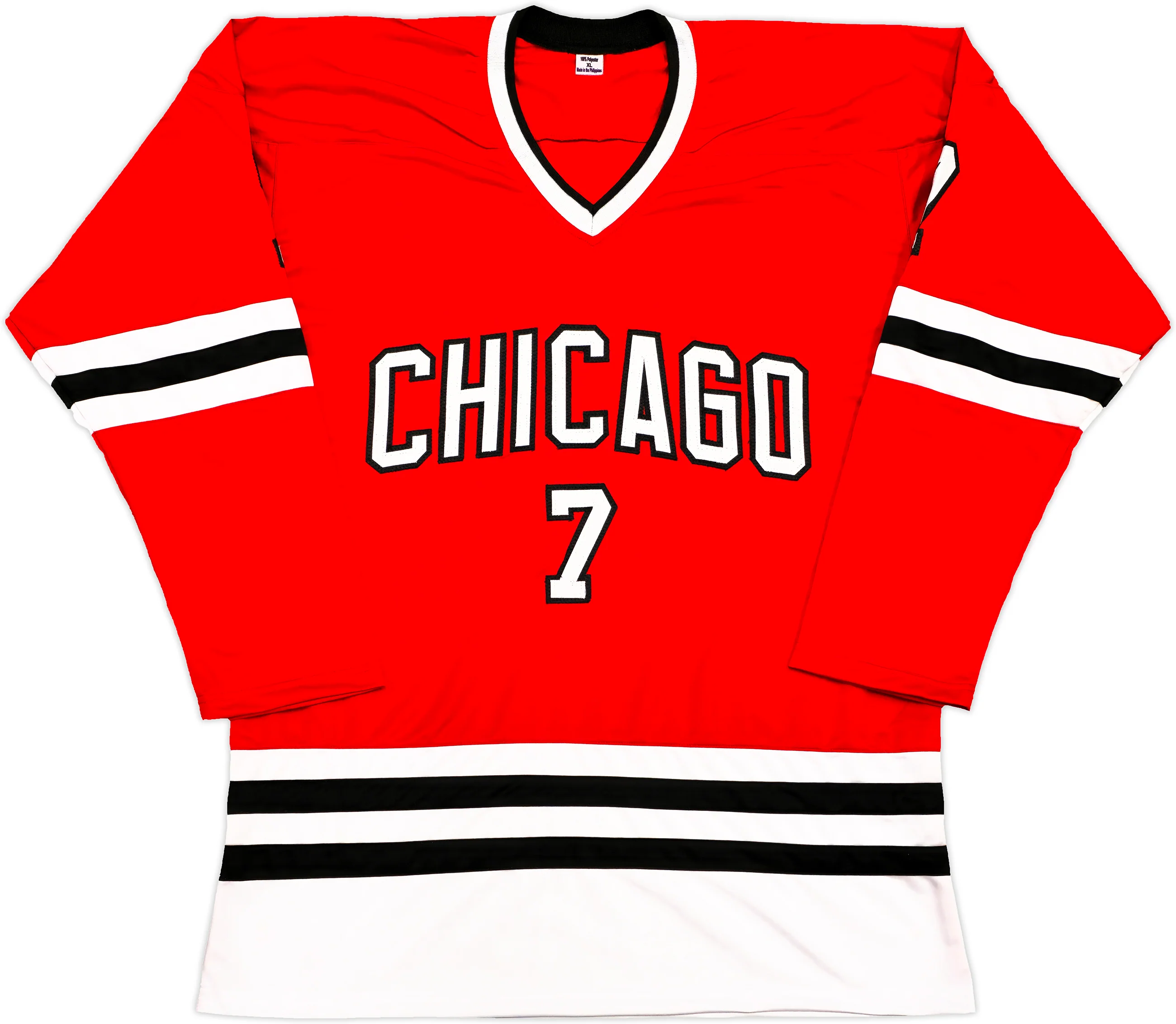 Chicago Blackhawks Chris Chelios Autographed Red Jersey Beckett BAS Witness Stock #233383 - Image 5