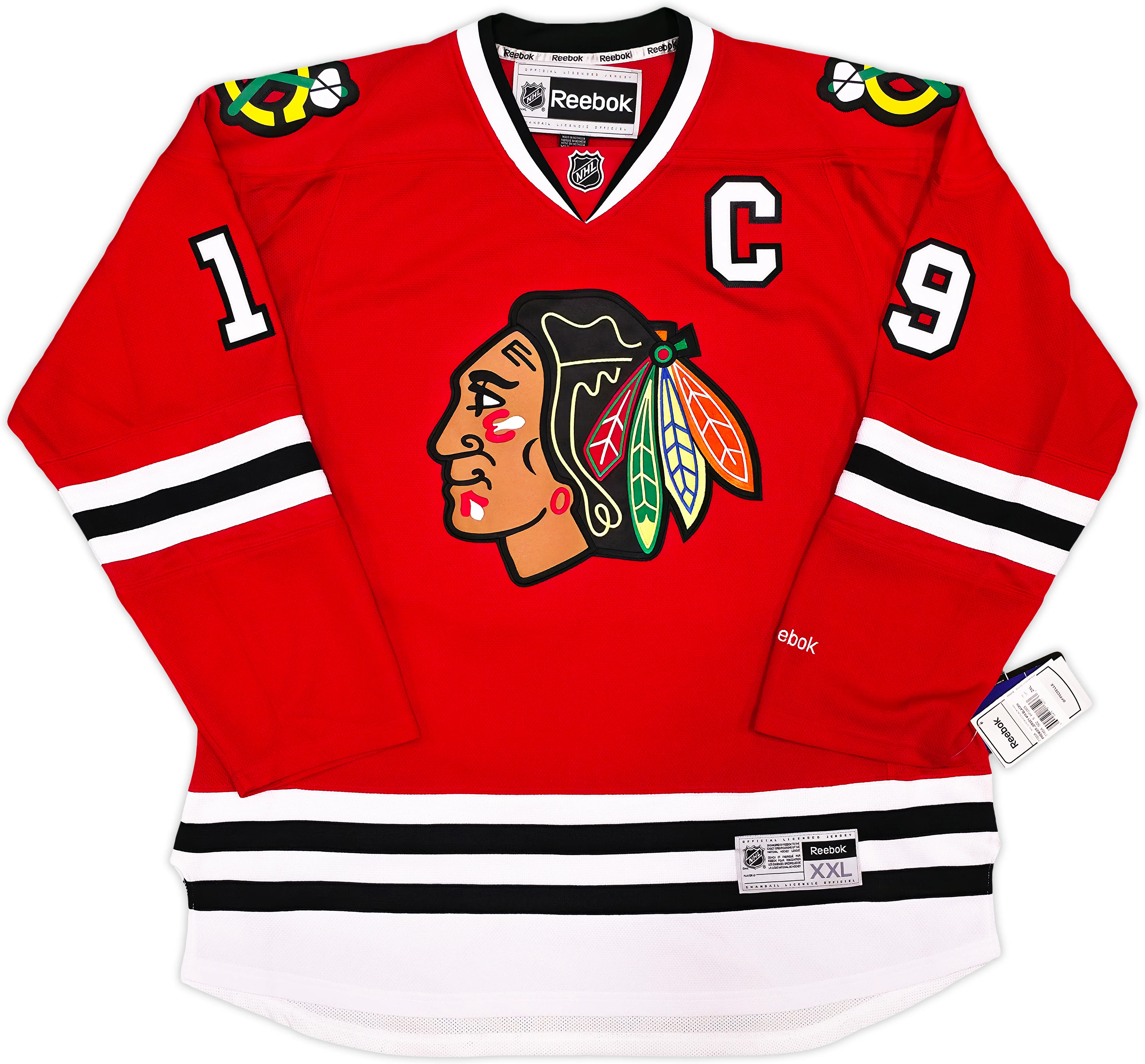 Chicago Blackhawks Jonathan Toews Autographed Red Reebok Premier Jersey Size XXL Beckett BAS Witness Stock #250190 - Image 5