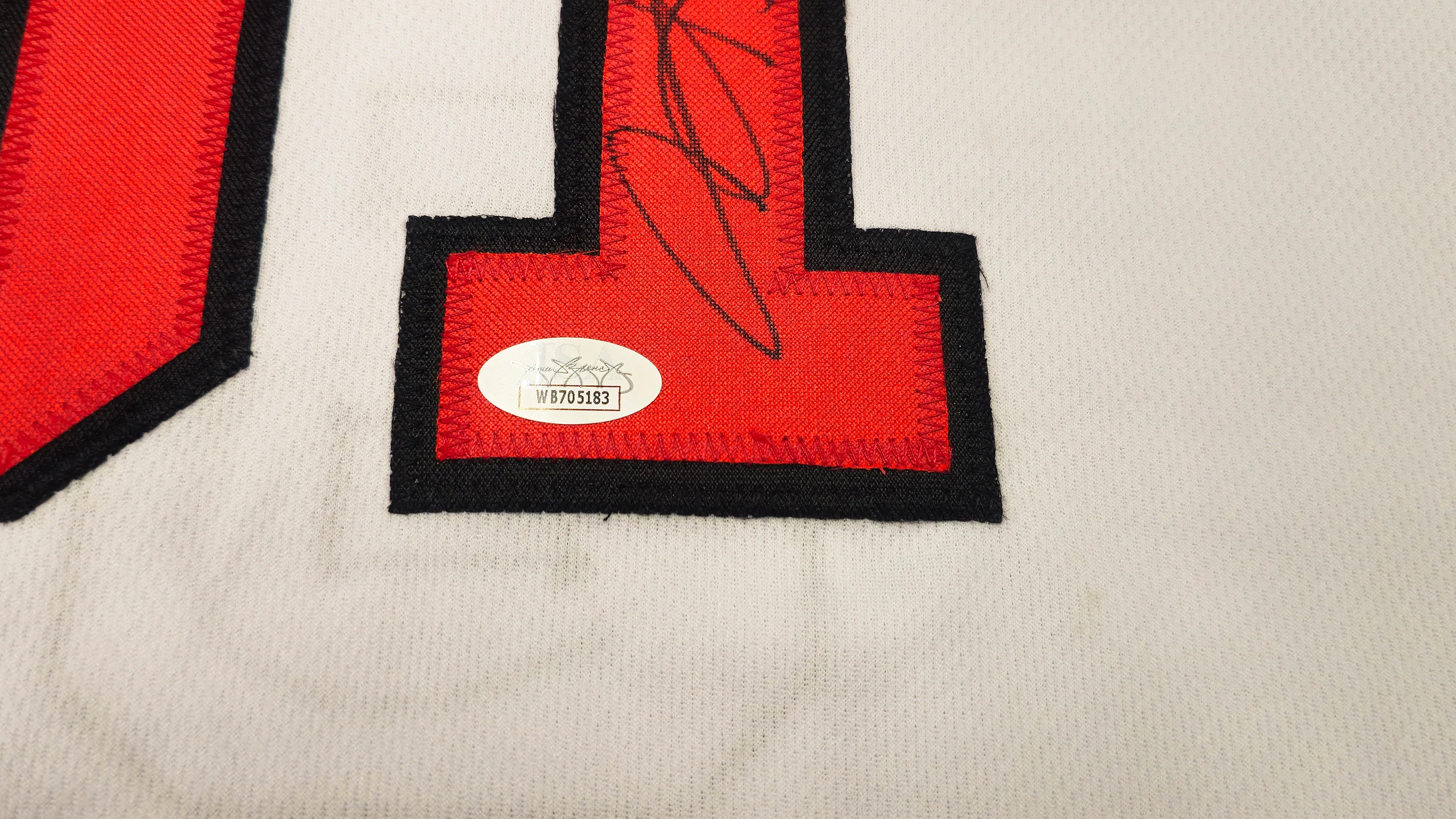 Chicago Bulls Dennis Rodman Autographed White Jersey JSA Stock #237054 - Image 5