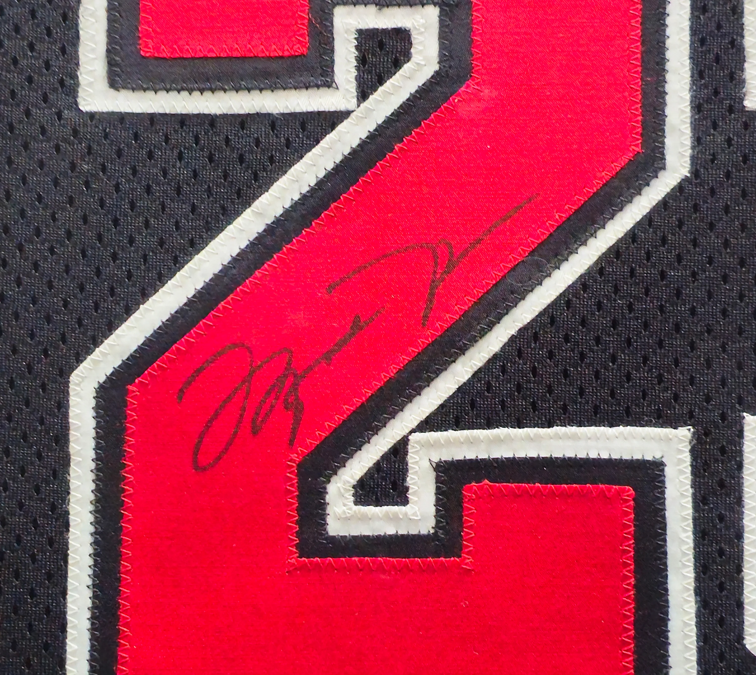 Chicago Bulls Michael Jordan Autographed Framed Black Nike Jersey UDA Holo #BAE60075 - Image 3