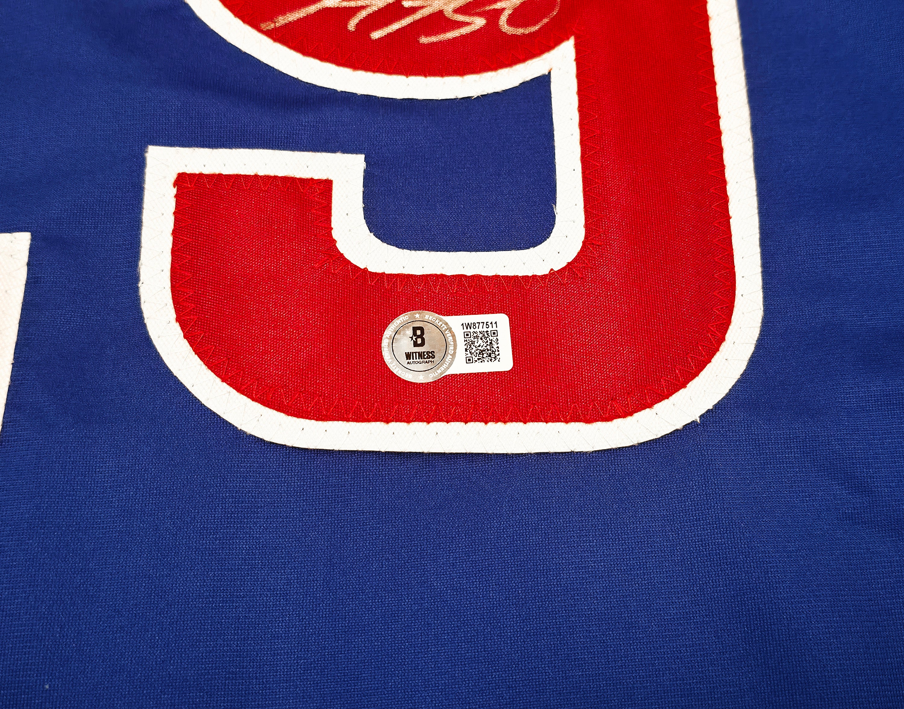 Chicago Cubs Michael Busch Autographed Blue Jersey Beckett BAS Witness Stock #256913 - Image 5
