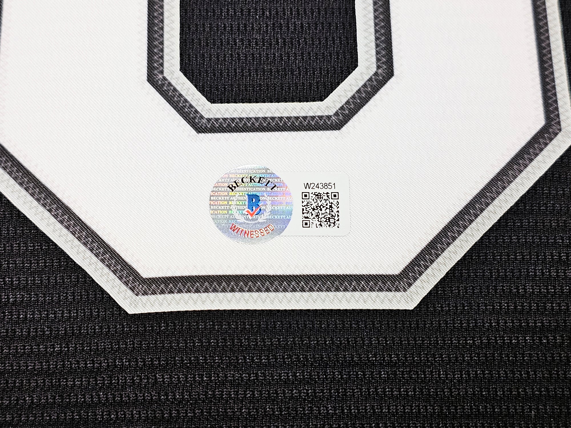 Chicago White Sox Bo Jackson Autographed Black Nike Jersey Size XL Beckett BAS Witness Stock #218041 - Image 5