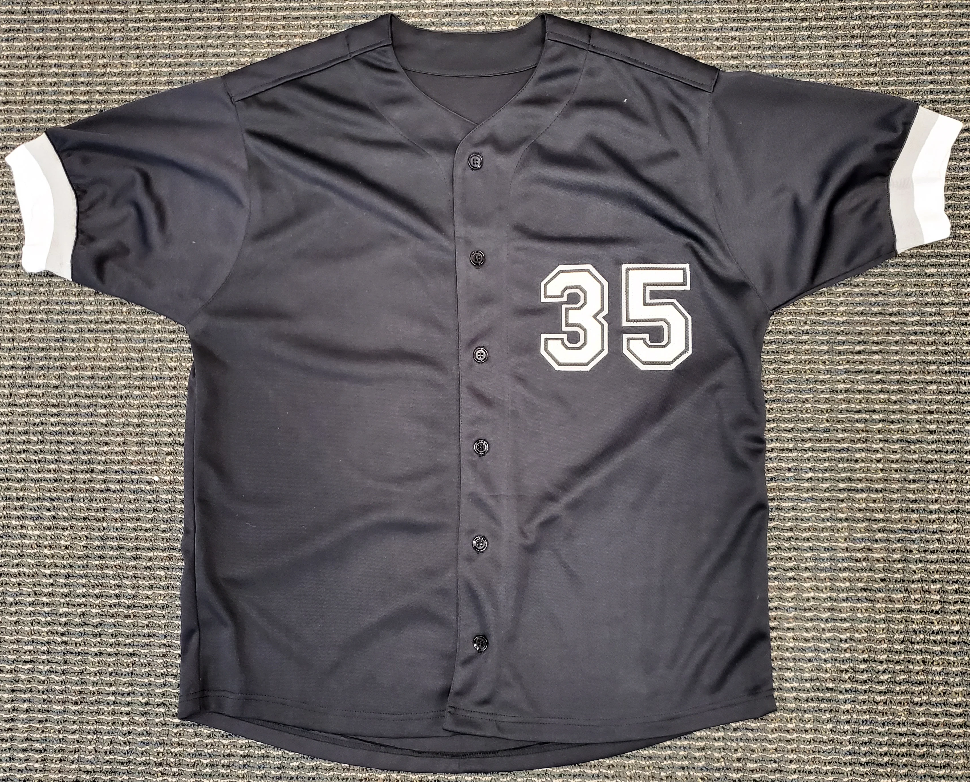 Chicago White Sox Frank Thomas Autographed Black Jersey Beckett BAS Stock #192591 - Image 4