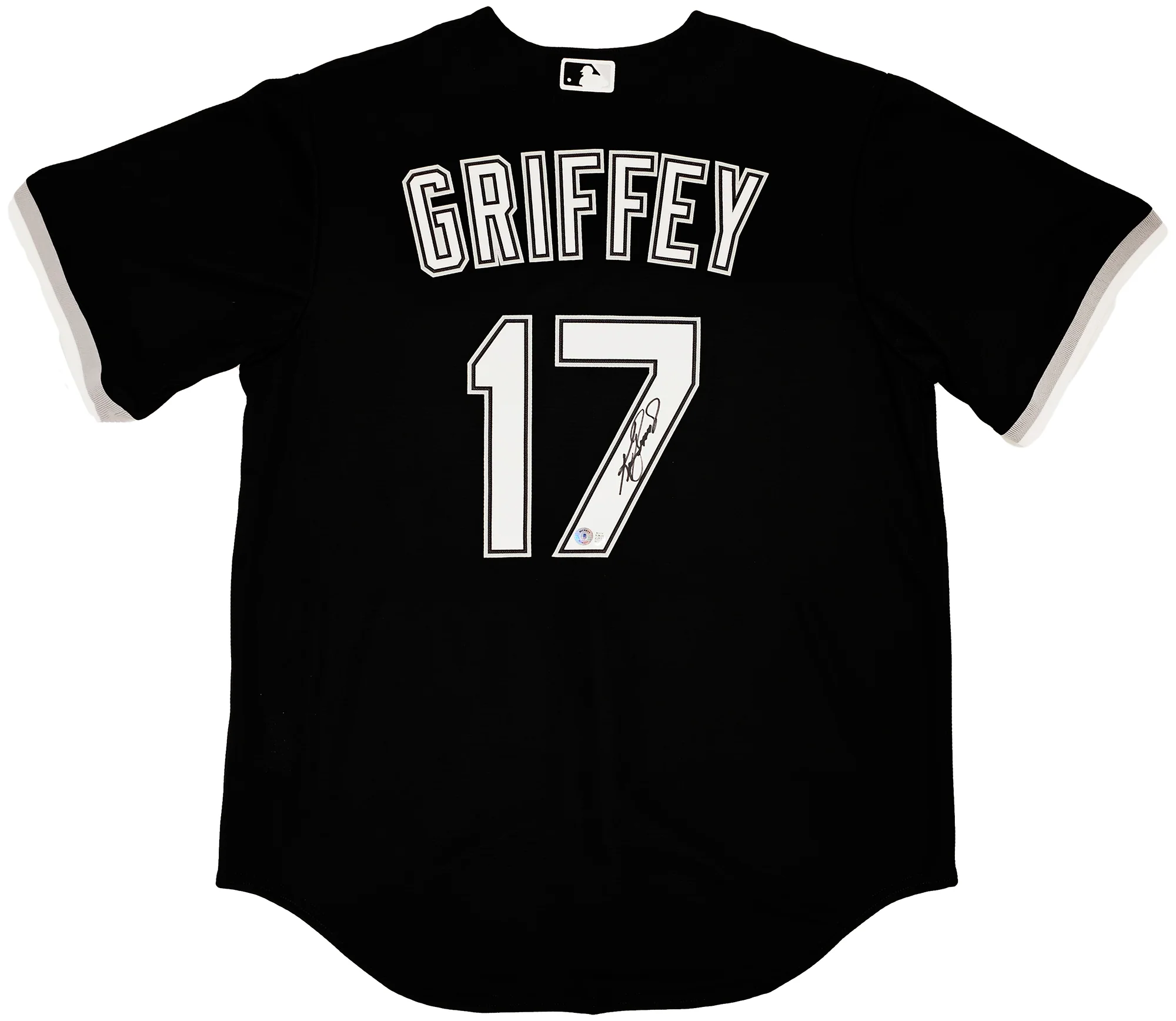 Chicago White Sox Ken Griffey Jr. Autographed Black Nike Jersey Size L Beckett BAS Witness Stock #212473 - Image 2
