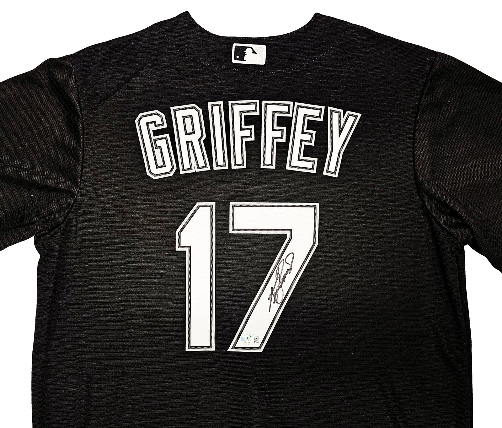 Chicago White Sox Ken Griffey Jr. Autographed Black Nike Jersey Size L Beckett BAS Witness Stock #212473 - Image 3