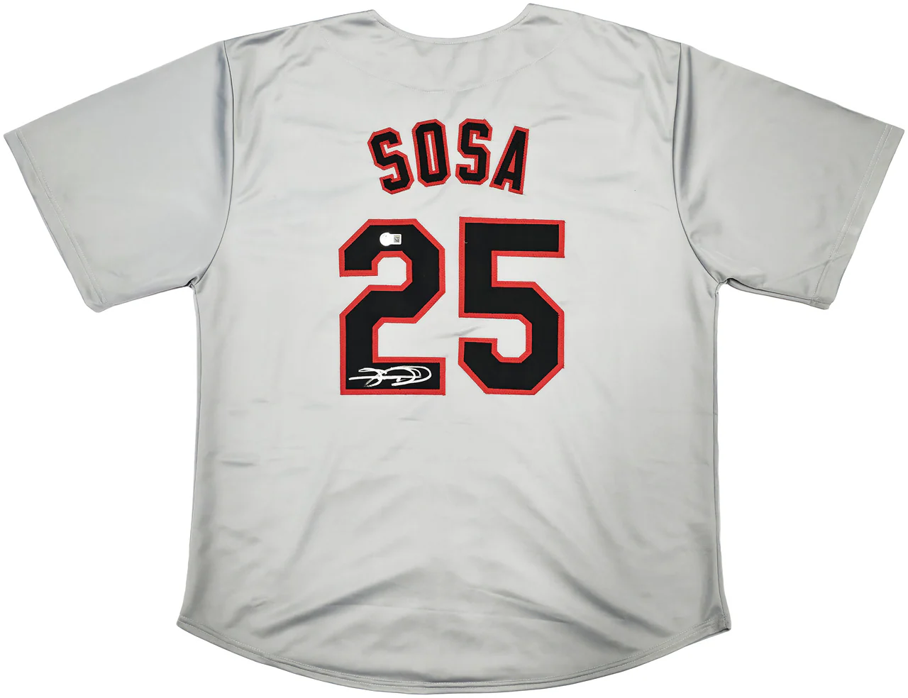 Chicago White Sox Sammy Sosa Autographed Gray Jersey Beckett BAS Witness Stock #245741 - Image 2