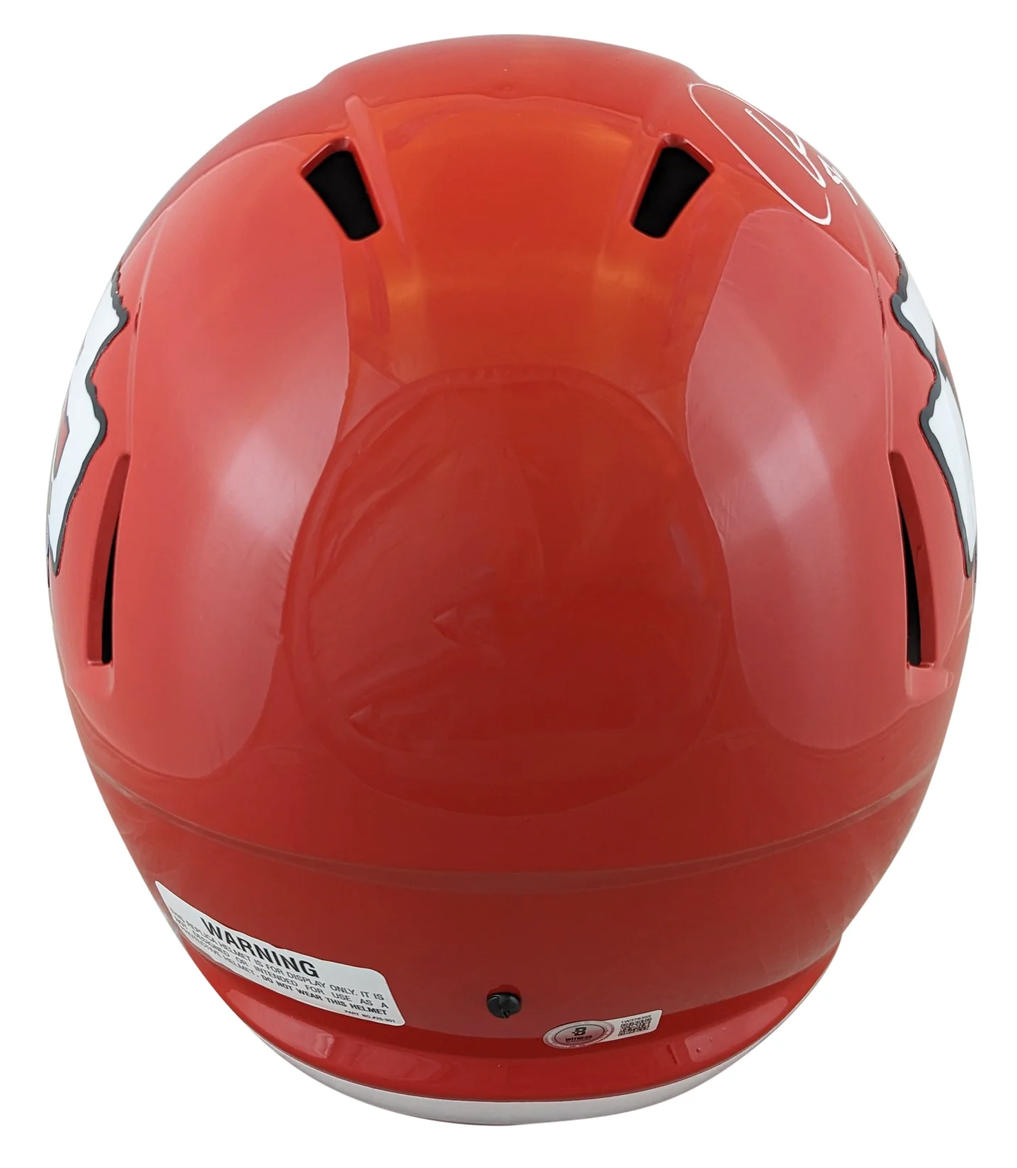 Chiefs Derrick Johnson Signed Full Size Speed Rep Helmet W/ Case BAS Witnessed - Image 4
