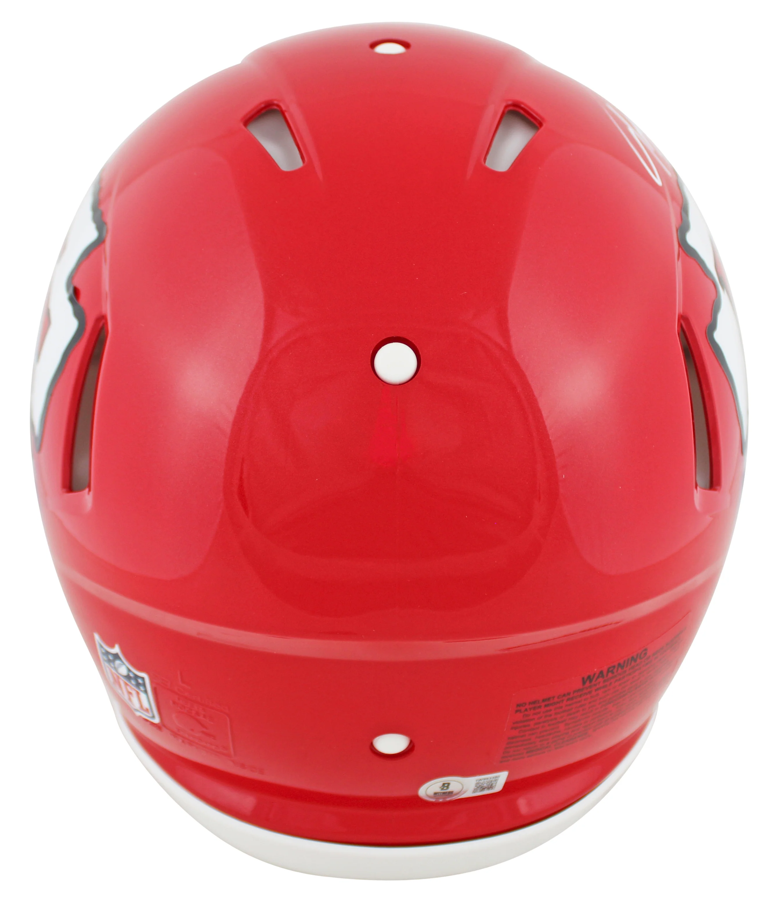 Chiefs Tony Gonzalez Signed F/S Speed Proline Helmet W/ Case w/ White Sig BAS W - Image 4