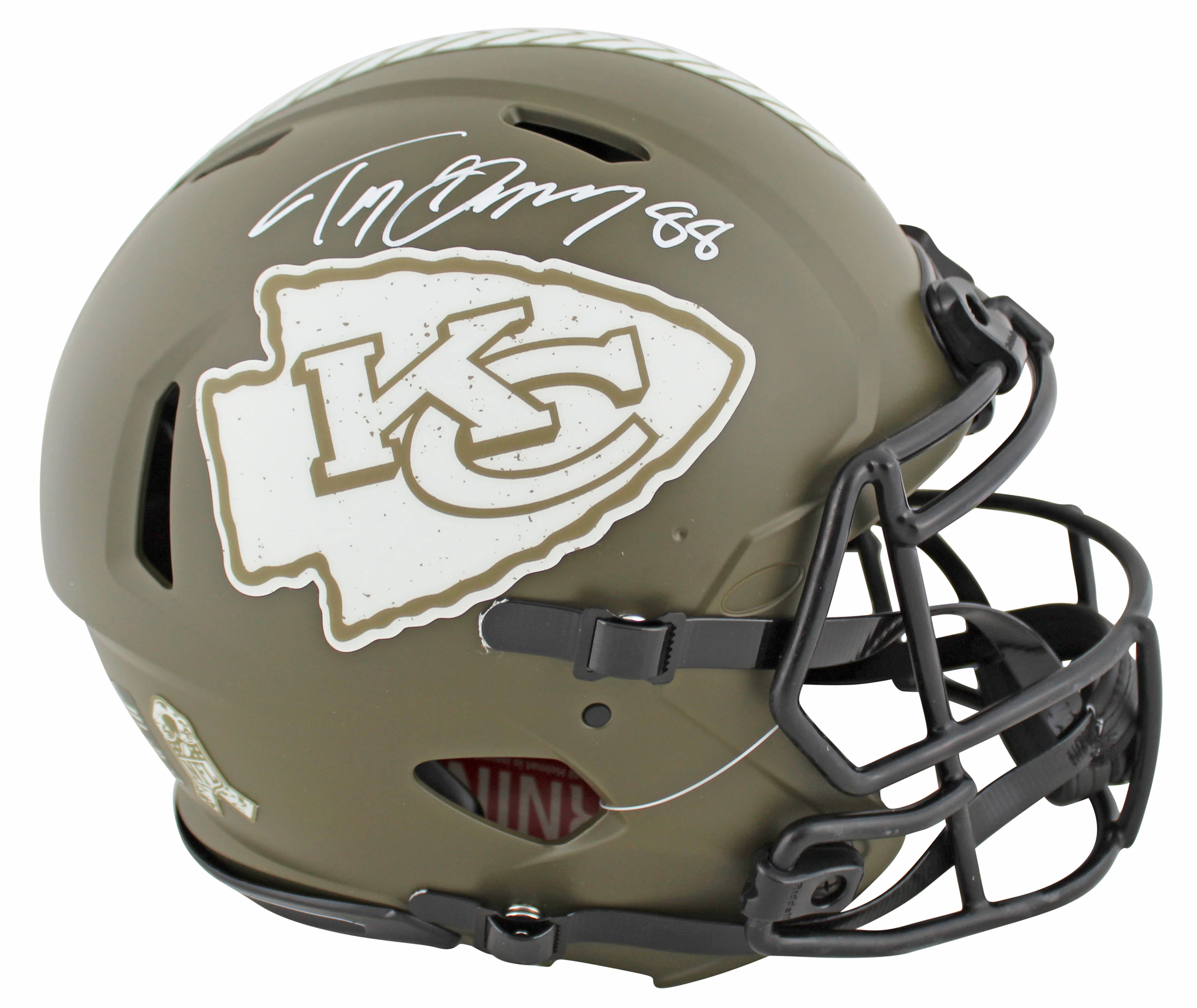 Chiefs Tony Gonzalez Signed STS Full Size Speed Proline Helmet W/ Case BAS Wit - Image 3