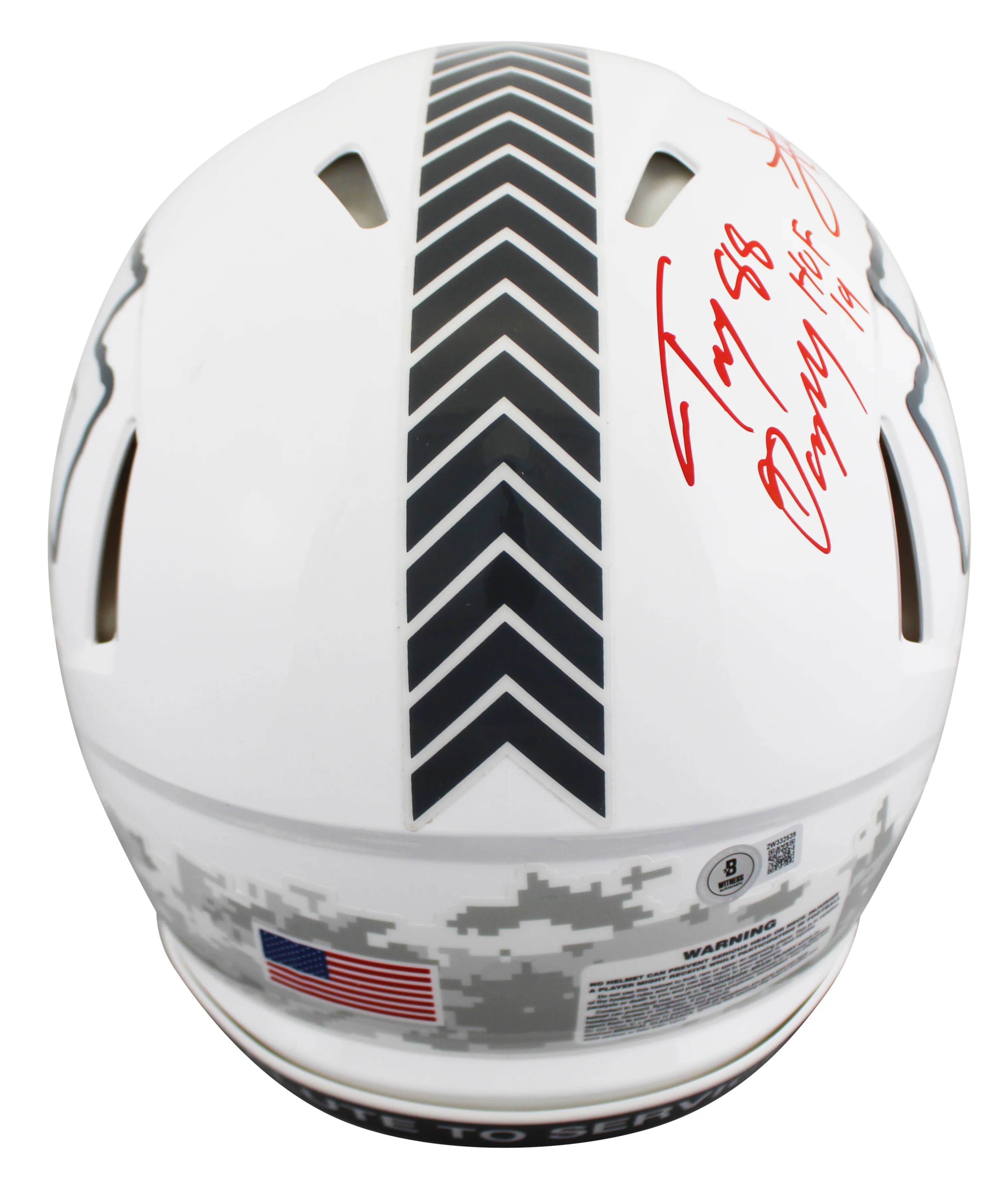 Chiefs Tony Gonzalez & Travis Kelce Signed STS III F/S Speed Proline Helmet BAS - Image 3